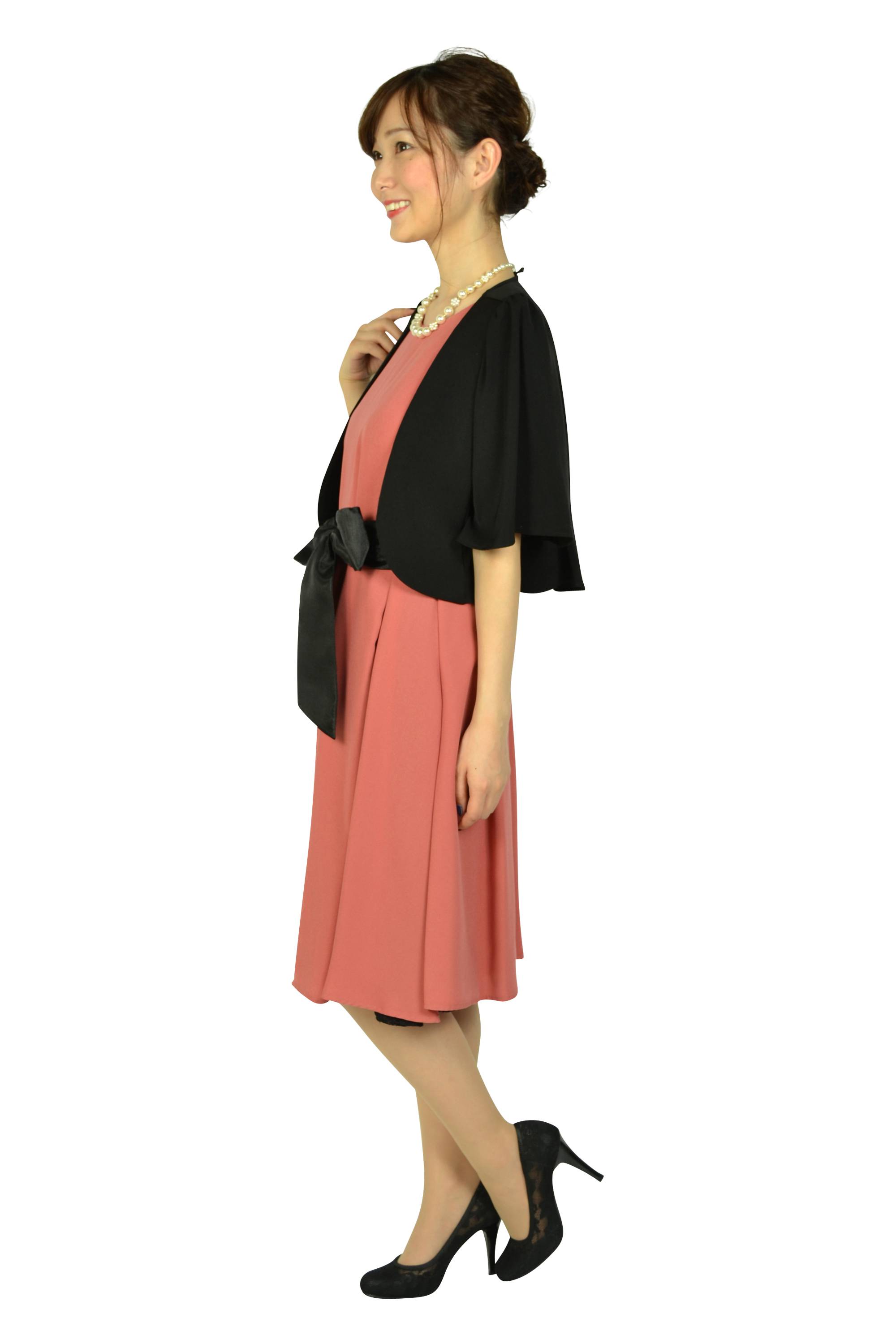 【授乳OK】ゆったりサイドレースアプリコットドレスセット