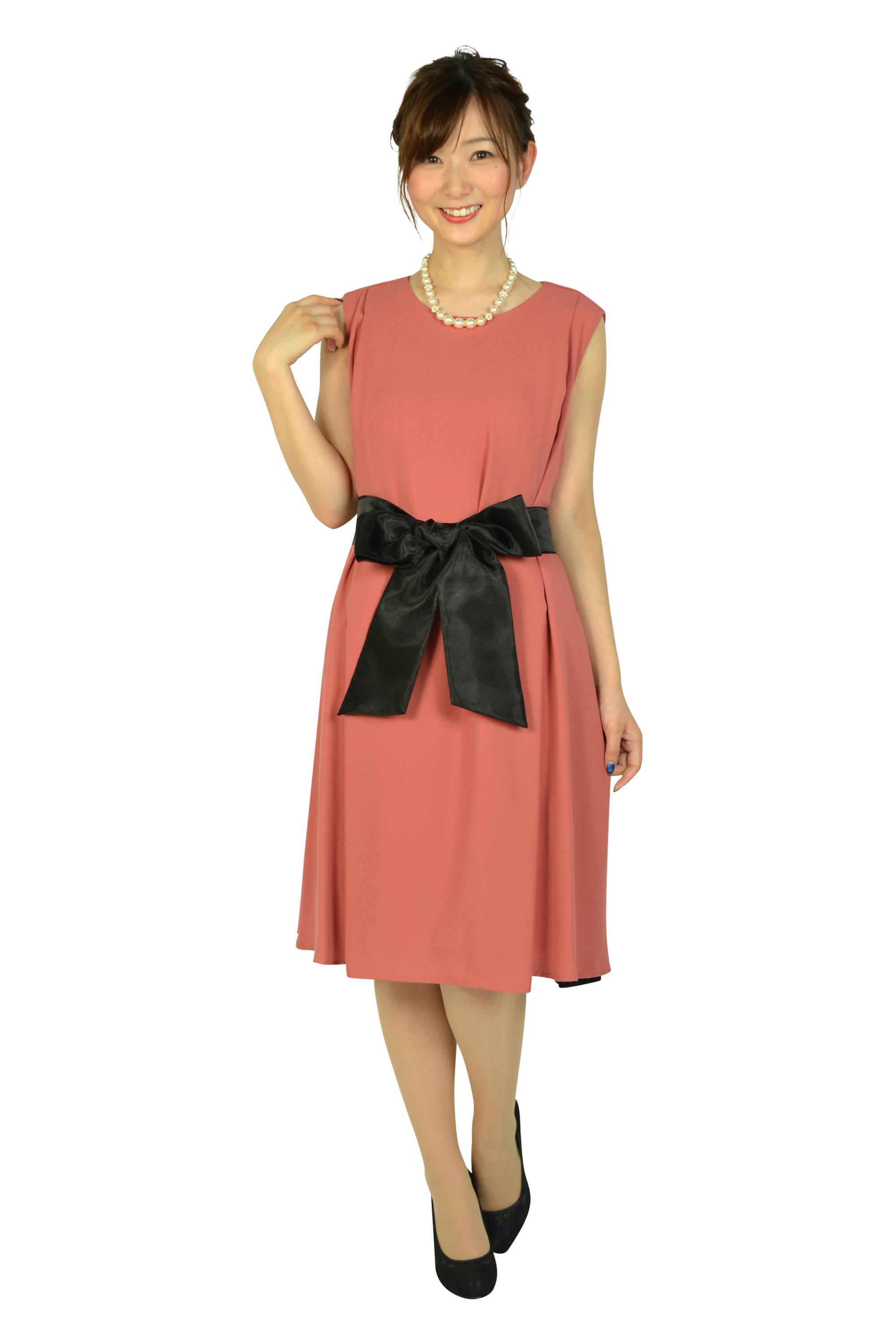 【授乳OK】ゆったりサイドレースアプリコットドレスセット