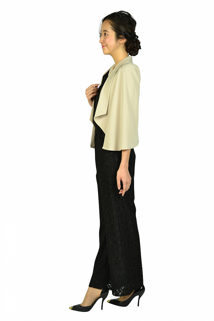 スタイリッシュブラックオールインワンドレスセット