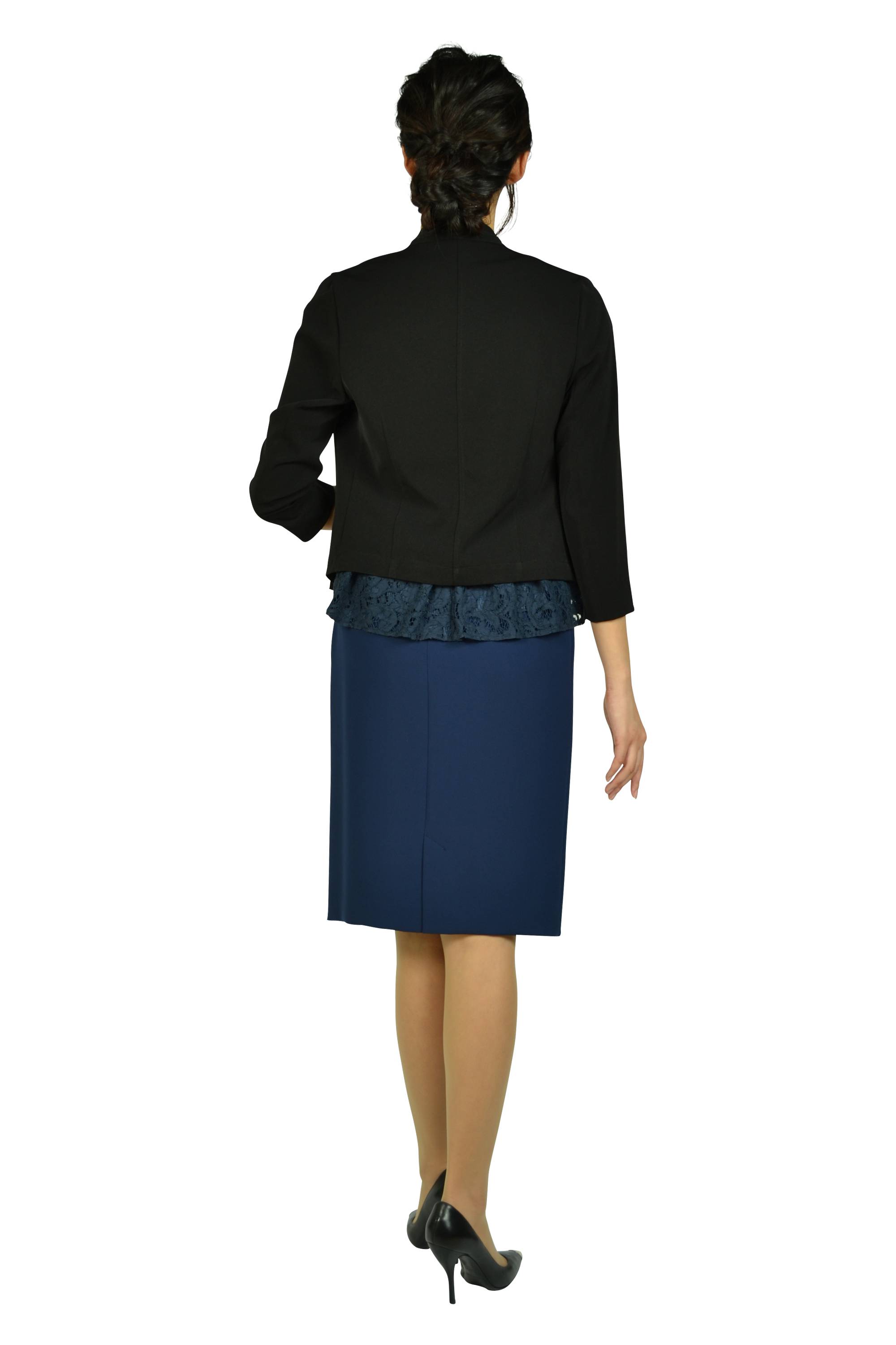 レーストップスIラインネイビードレスセット