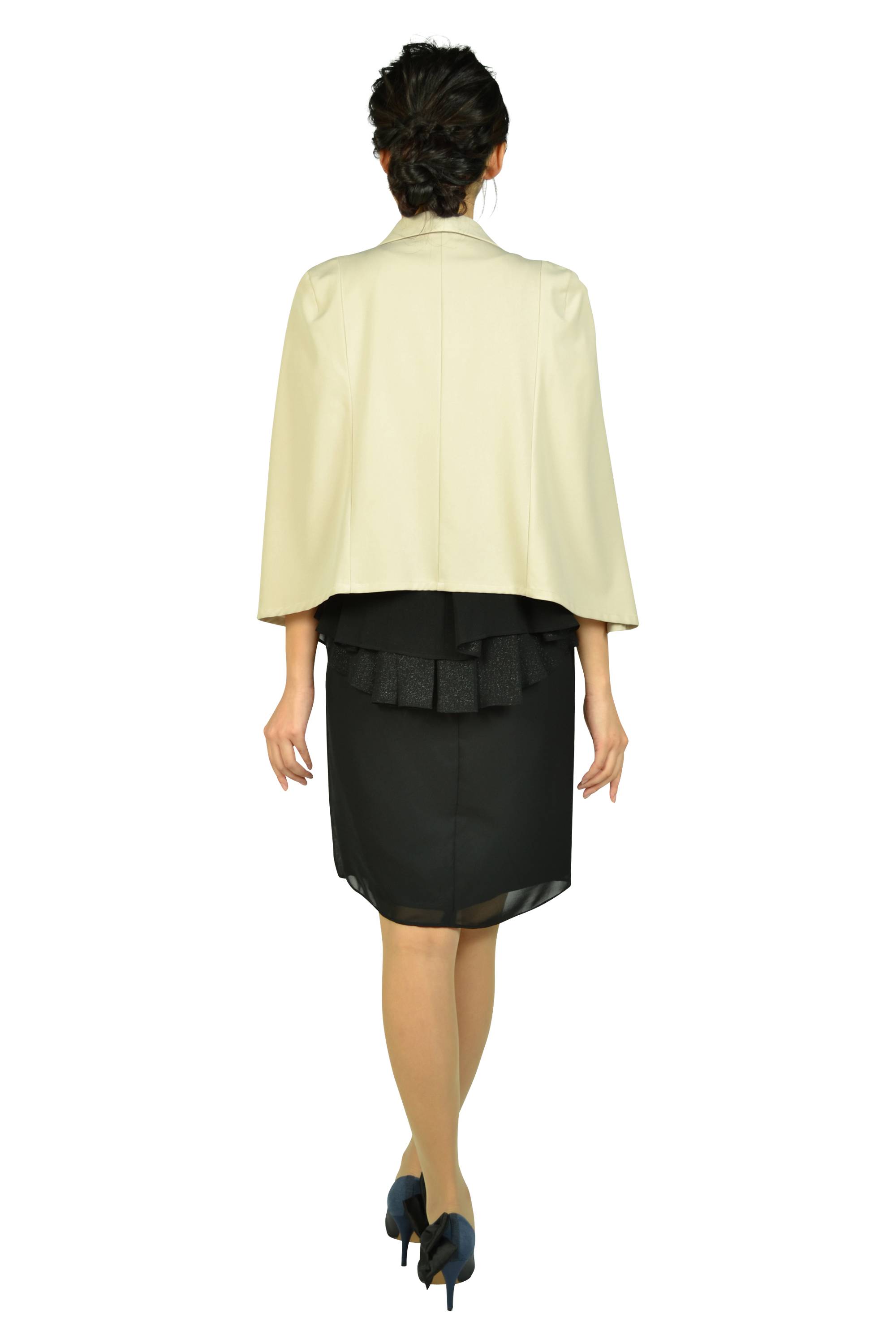 シフォントップブラックドレスセット