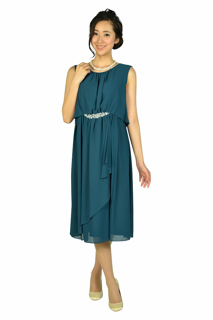 ウェストパールグリーンドレスセット