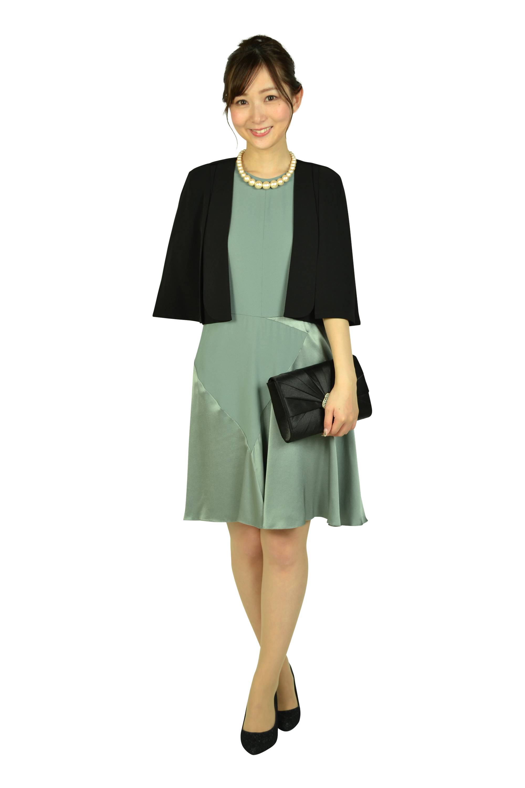 デザインフレアモスグリーンドレスセット