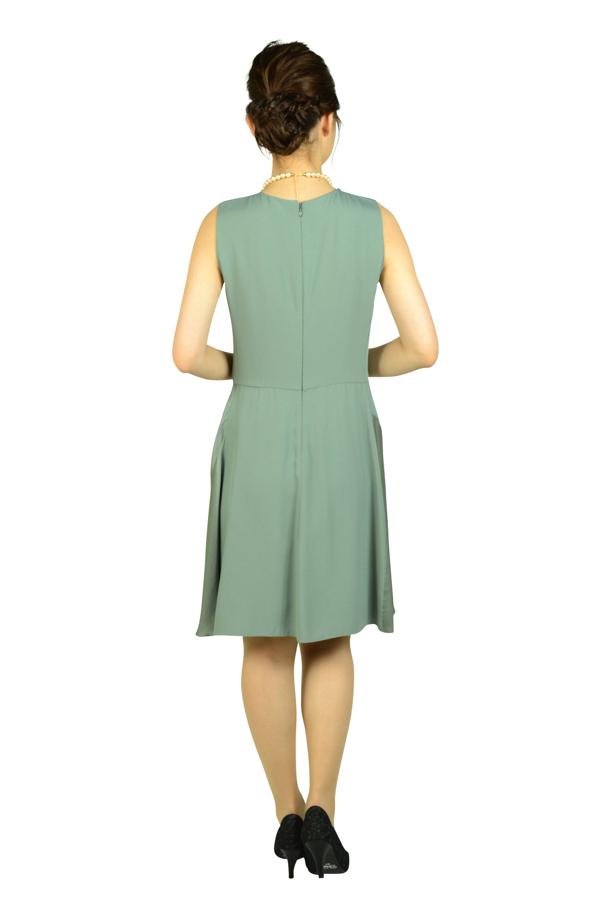 デザインフレアモスグリーンドレスセット