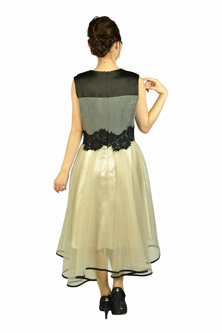 ふんわりブラック×アイボリードレスセット