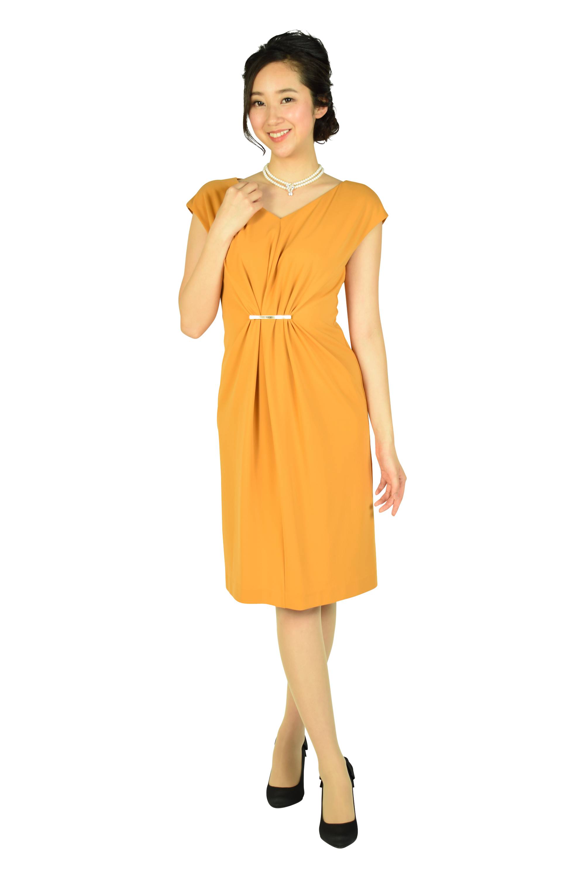 ウエストタックマスタードドレスセット