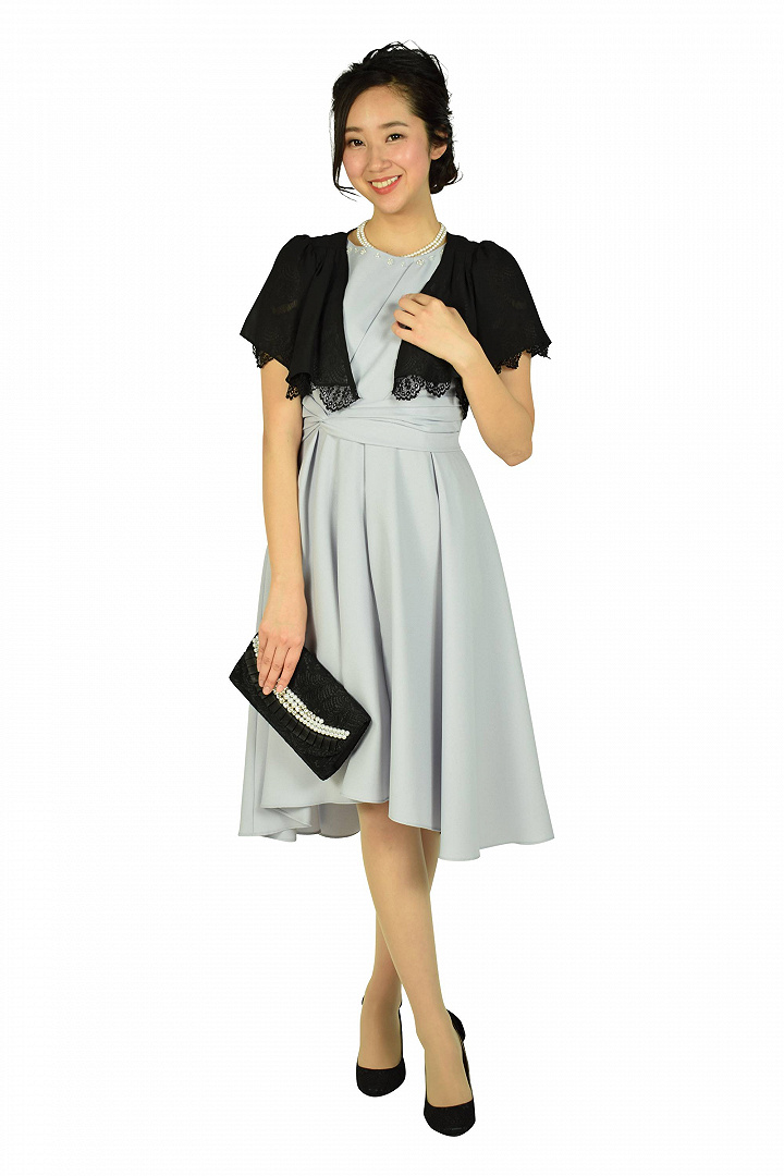 フィッシュテールアッシュパープルドレスセット