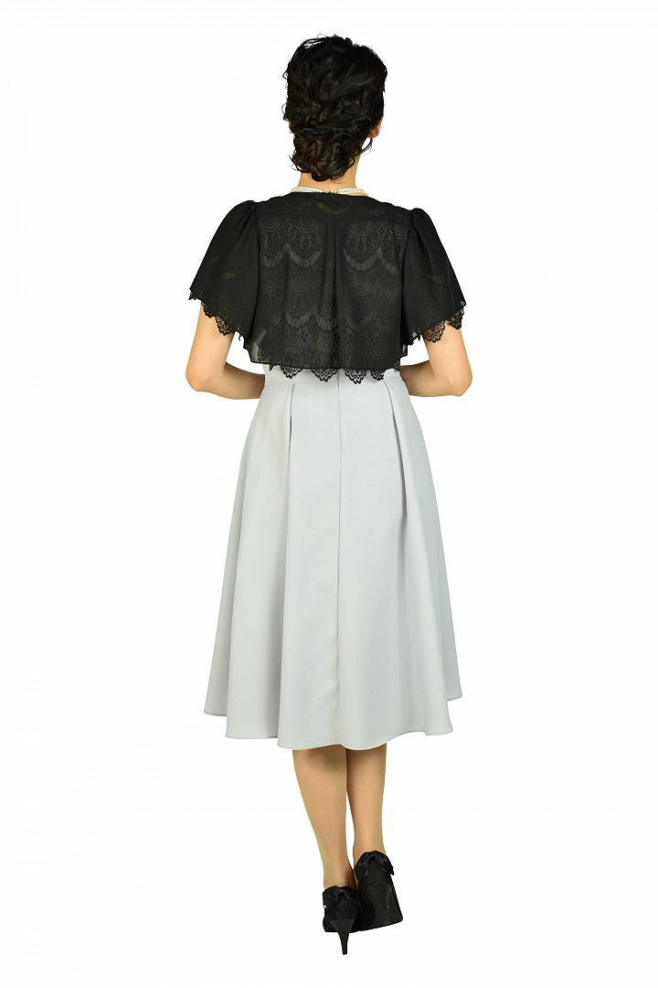 フィッシュテールアッシュパープルドレスセット