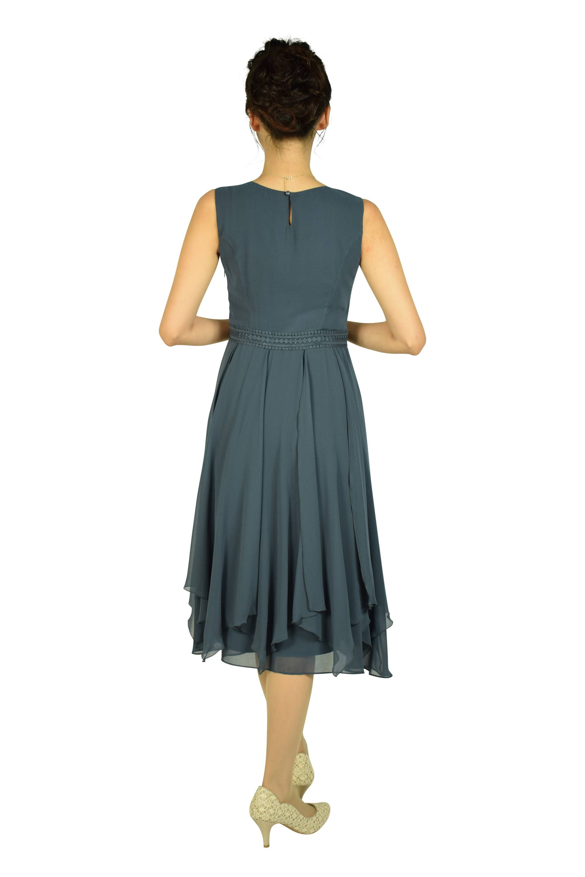 ふんわりアッシュネイビードレスセット