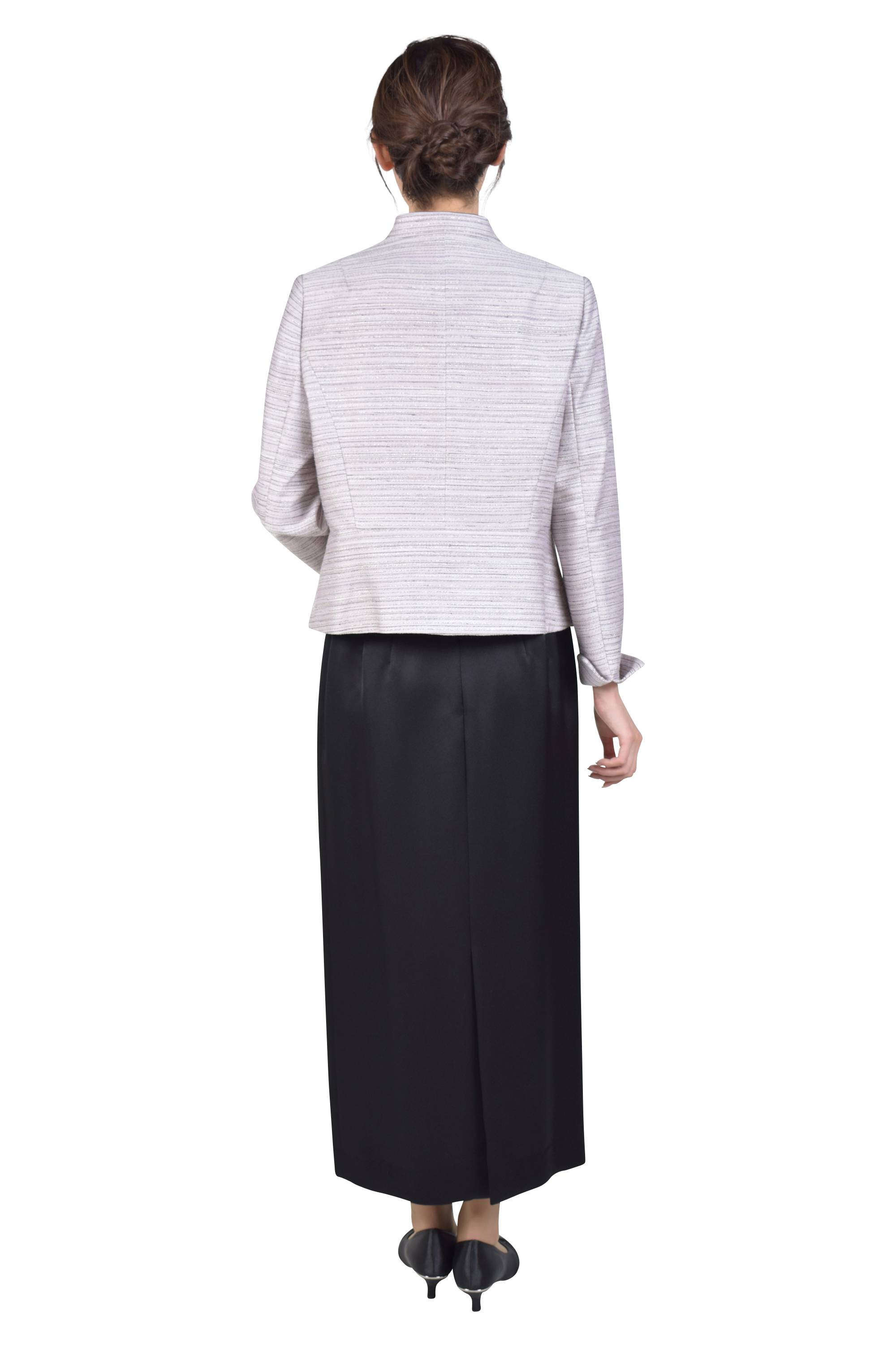 ラメジャガード上品フォーマルスーツセット