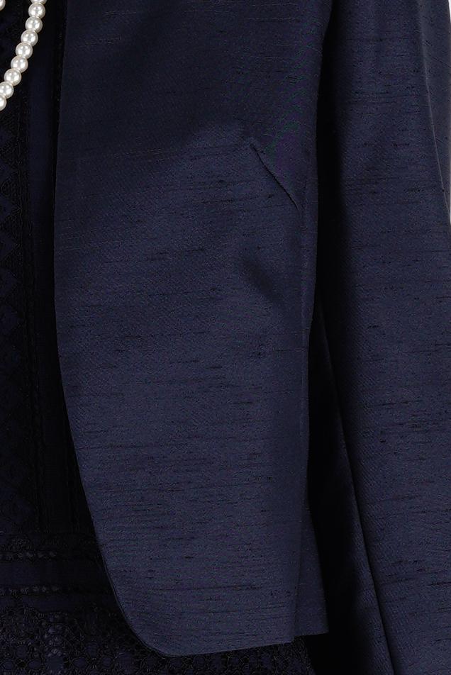 上品総レースネイビードレスセット