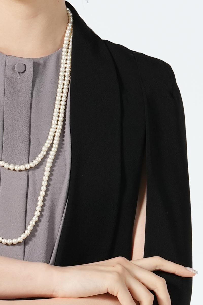 くすみブラウンパンツドレスセット