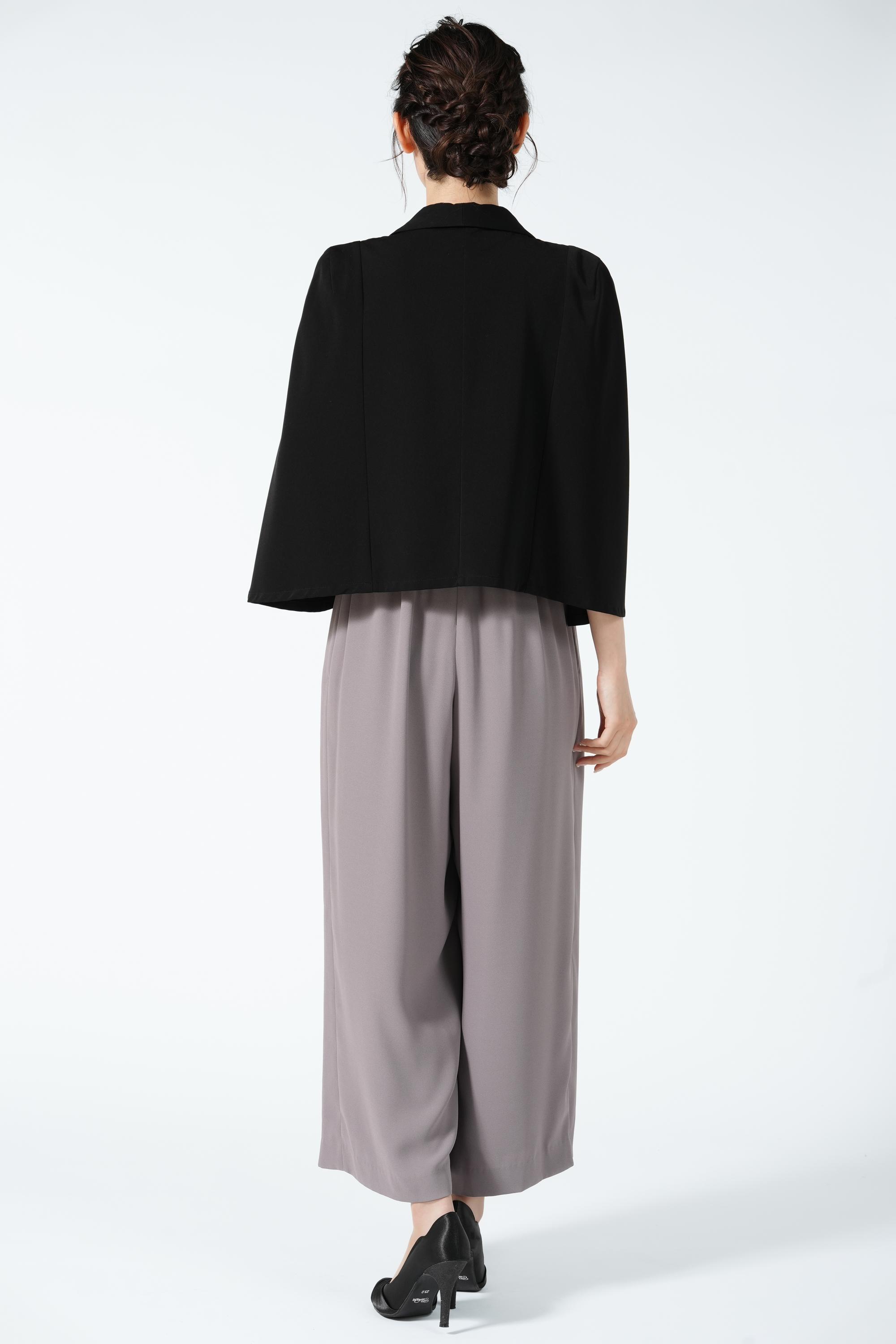 くすみブラウンパンツドレスセット