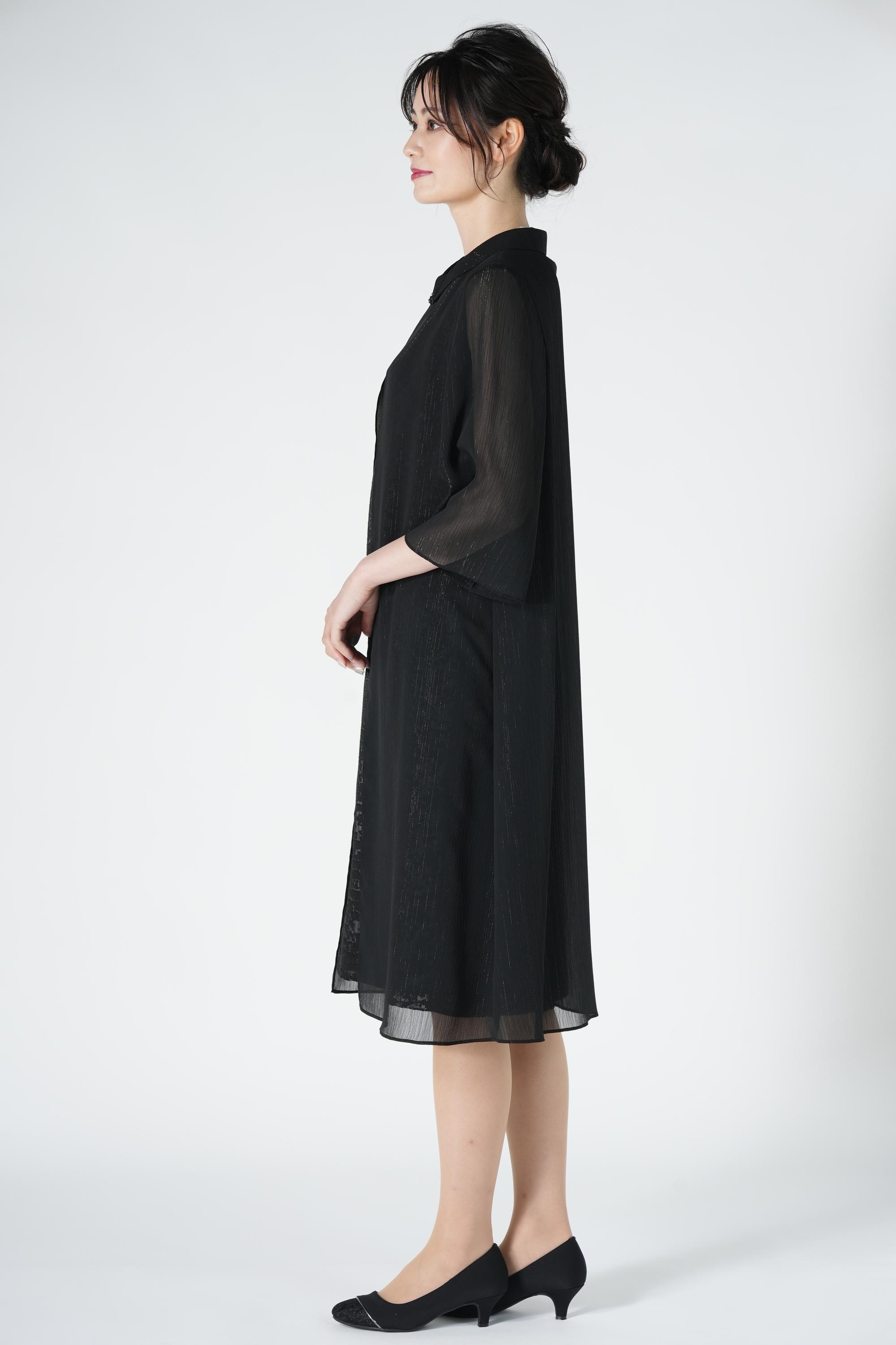 エレガント品ありブラックドレスセット