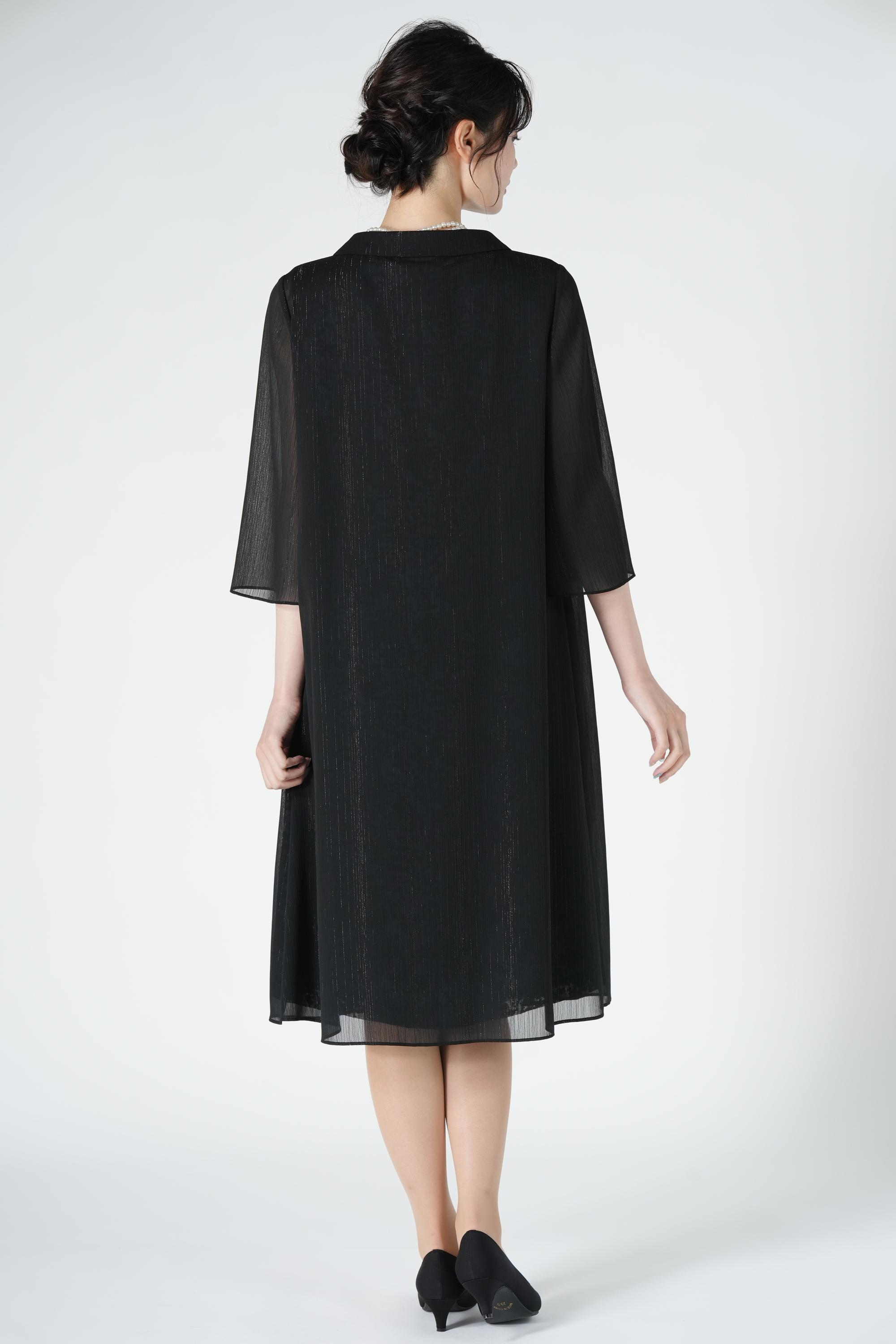 エレガント品ありブラックドレスセット