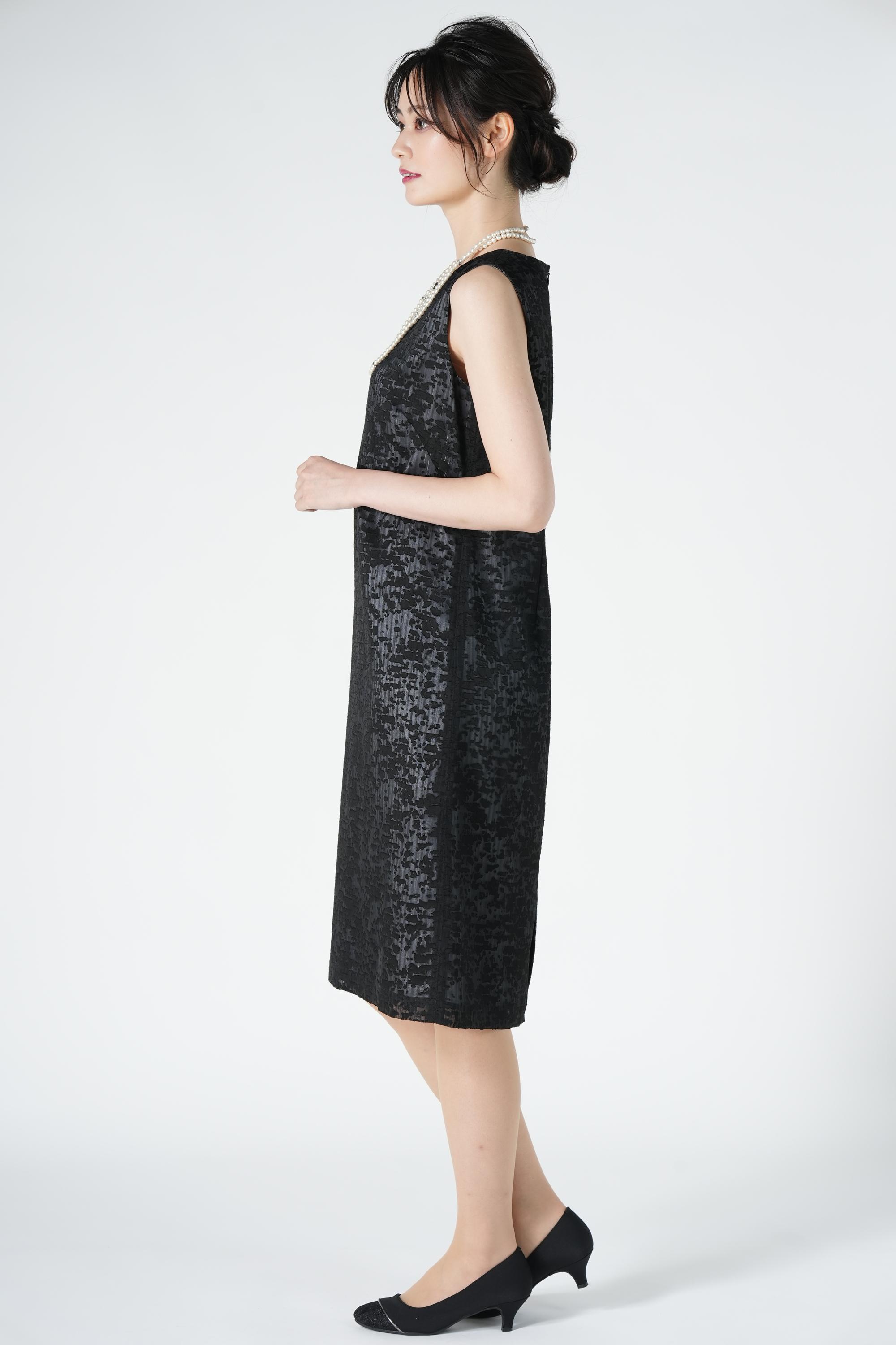 Apploberry 東京ソワール エレガント品ありブラックドレスセット (M〜L