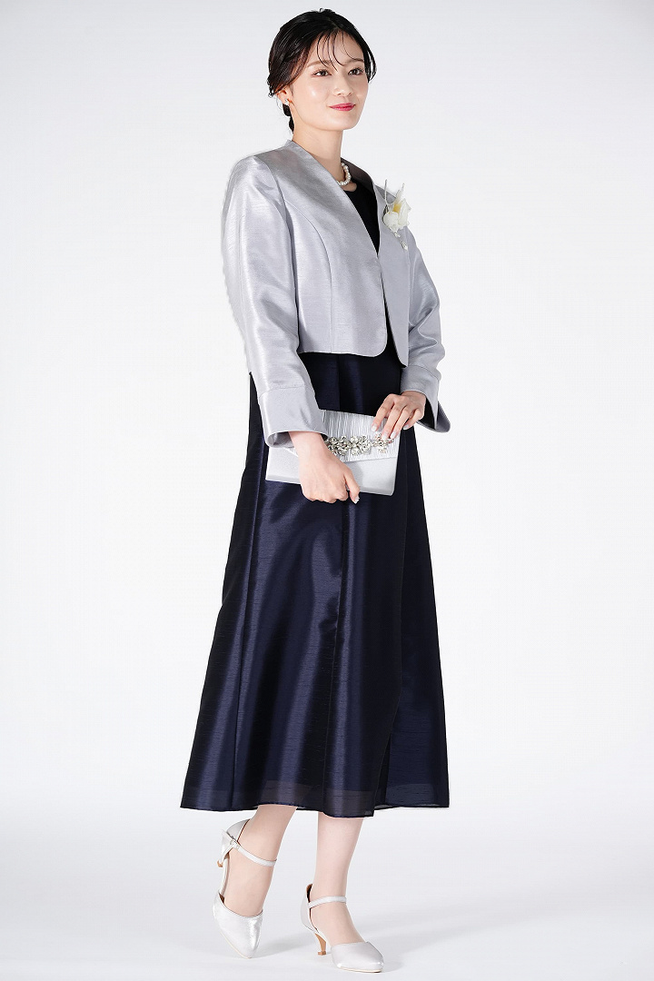 シャンタン品ありネイビードレスセット