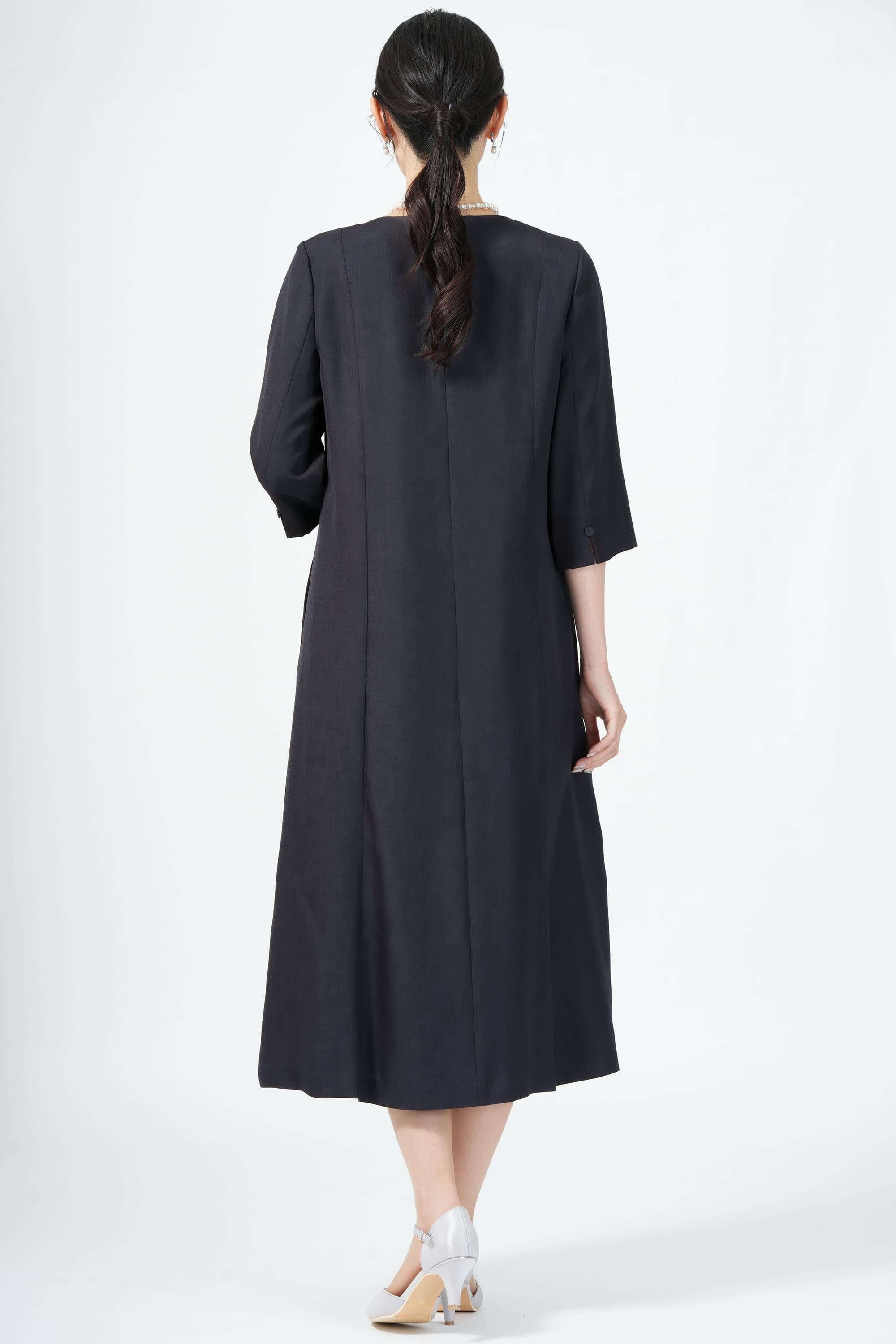 ナチュラルフレアネイビードレスセット