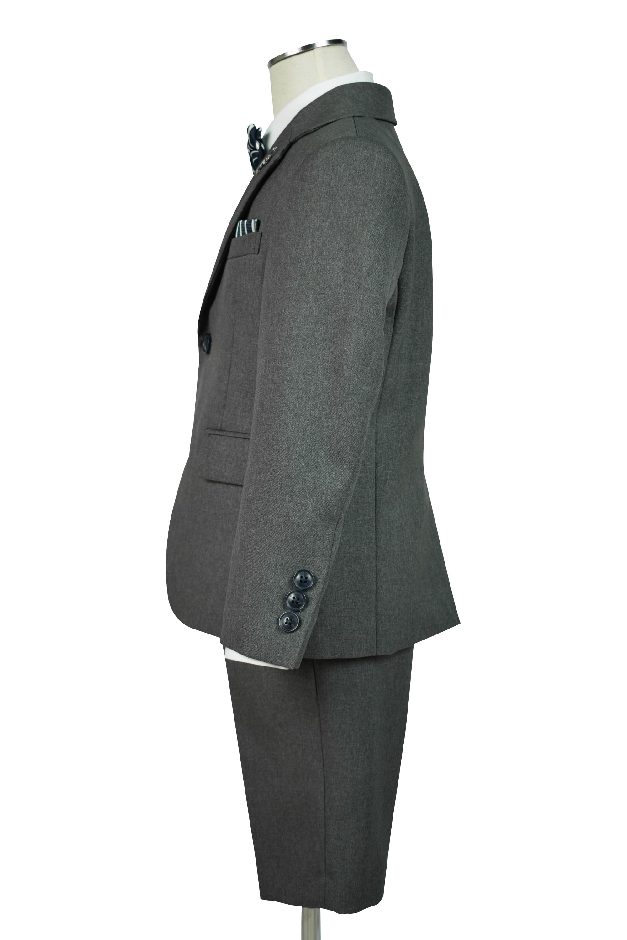 グレイッシュ蝶ネクタイスーツセット