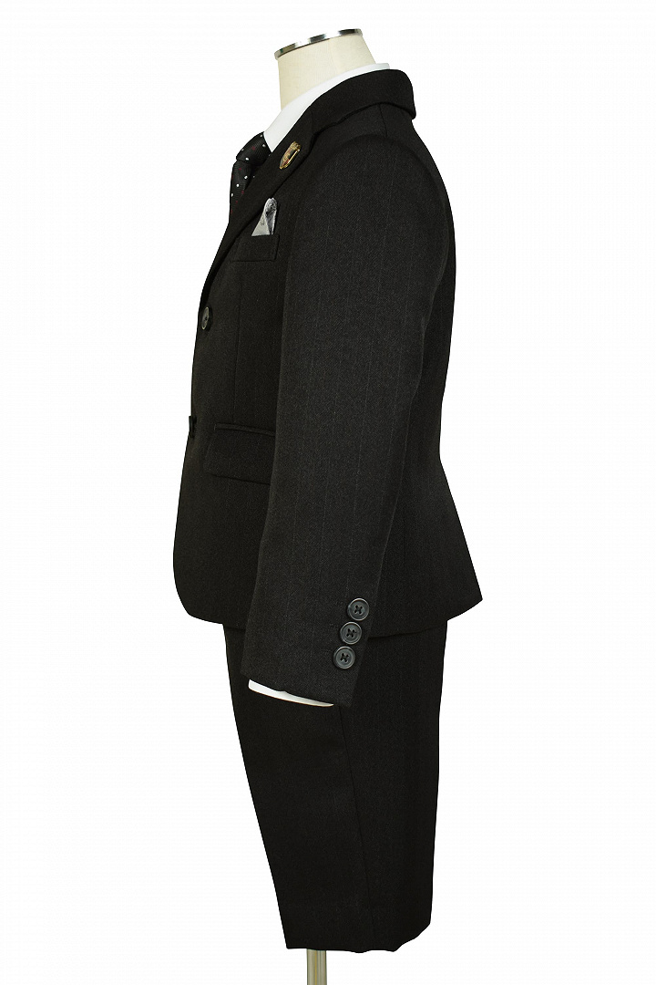 ダークストライプブラックスーツセット