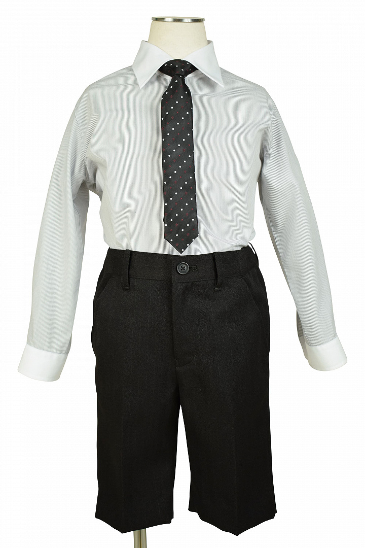 ダークストライプブラックスーツセット
