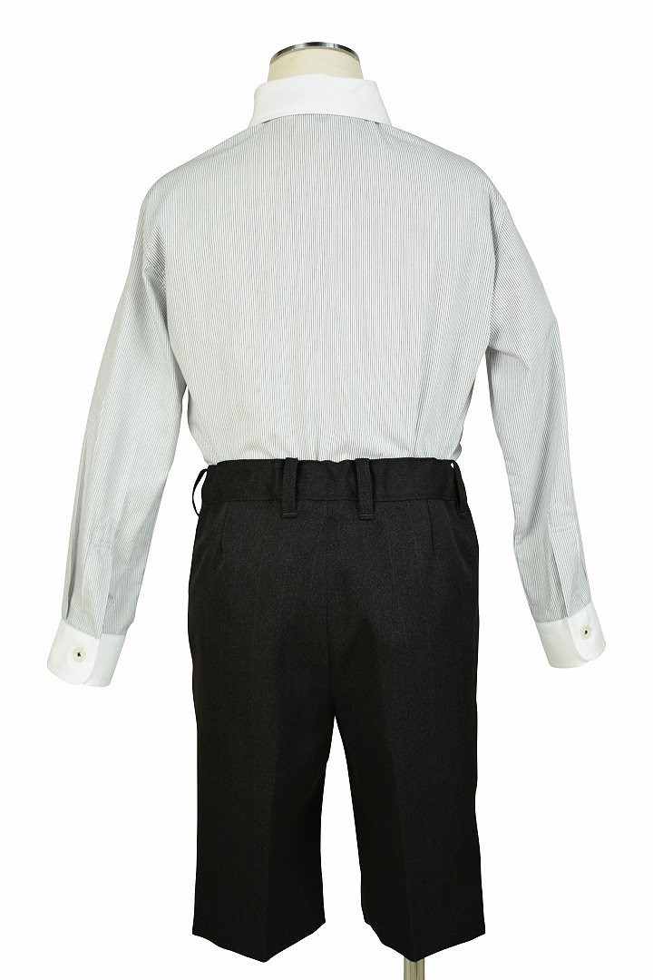 ダークストライプブラックスーツセット