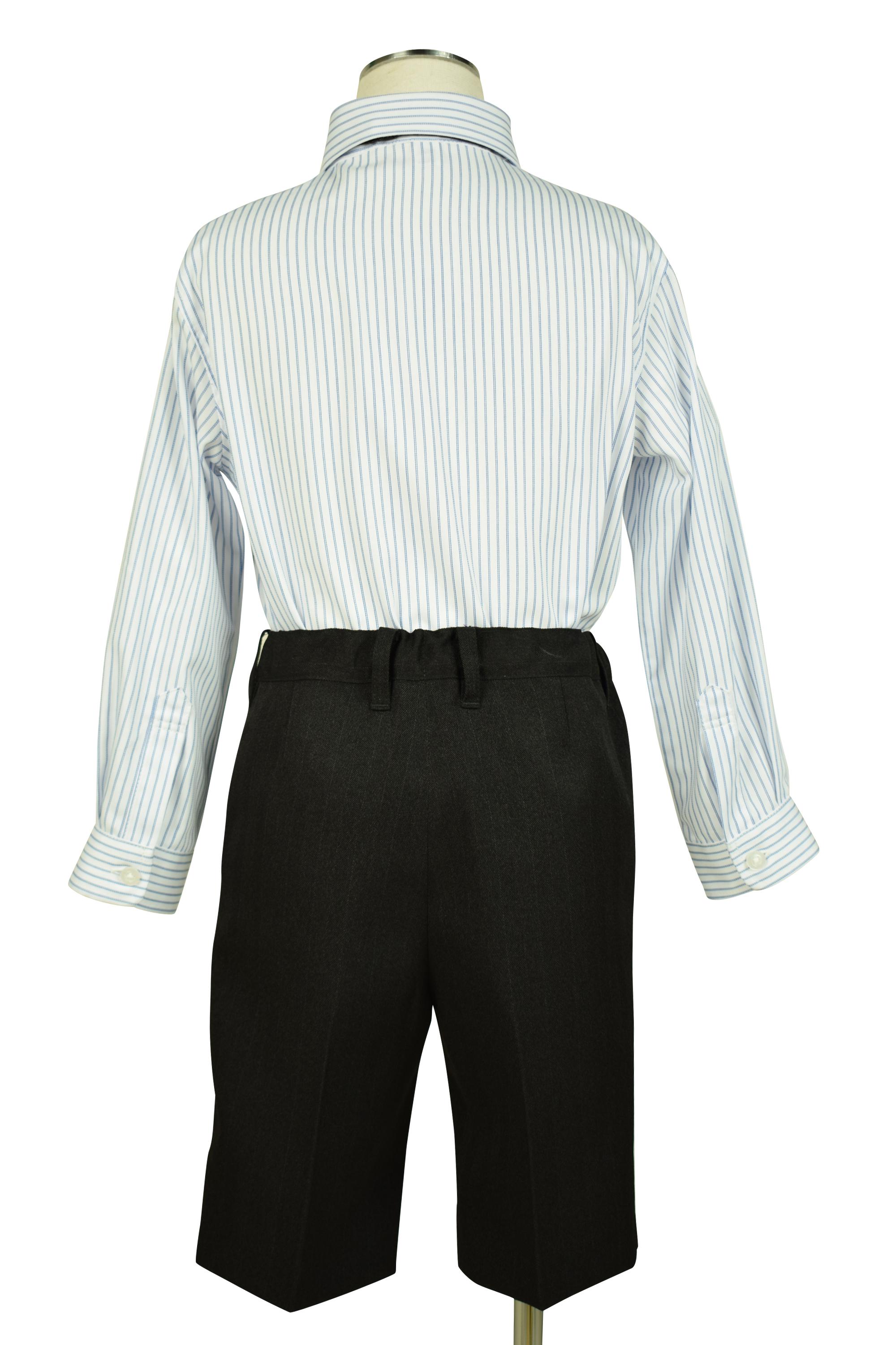 ストライプブラック蝶ネクタイスーツセット