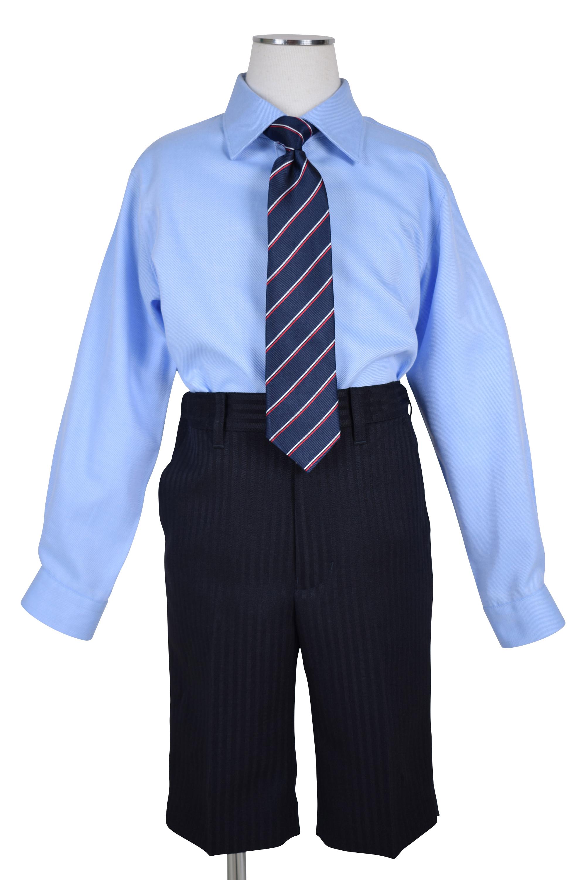 ヘリ―ボーン×レジメンタルネクタイ濃紺スーツセット