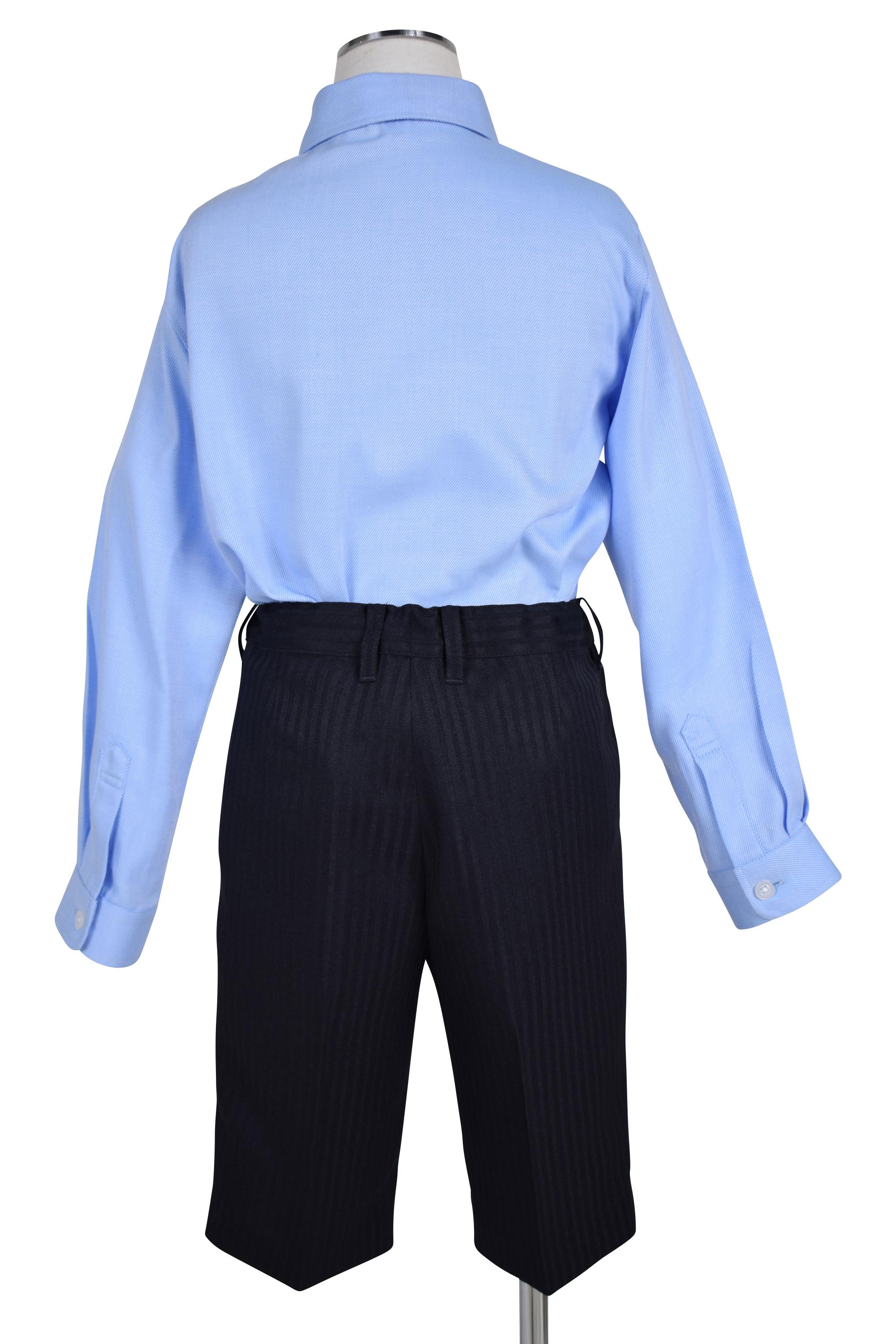 ヘリ―ボーン×レジメンタルネクタイ濃紺スーツセット