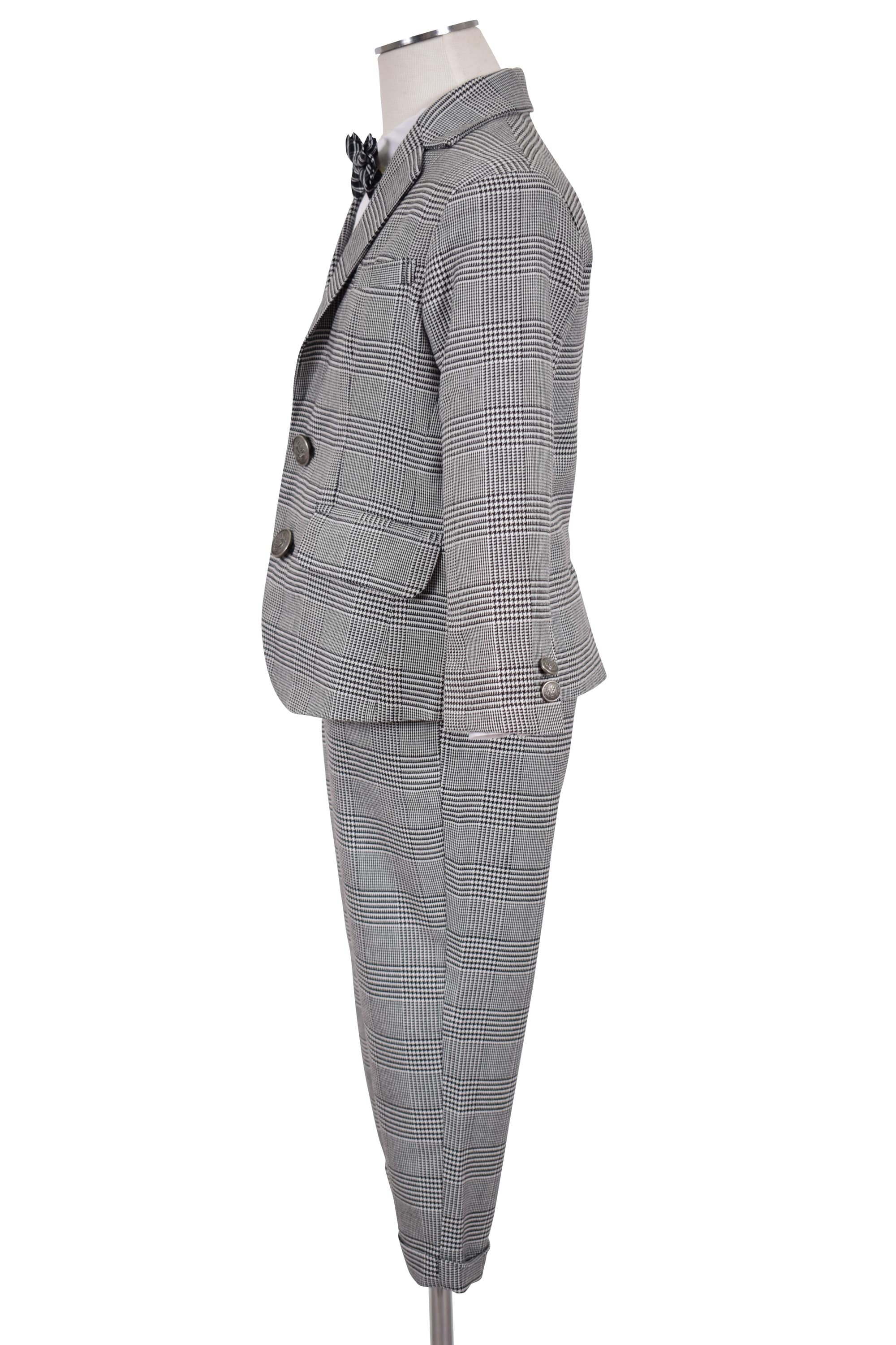 グレンチェック柄スーツセット