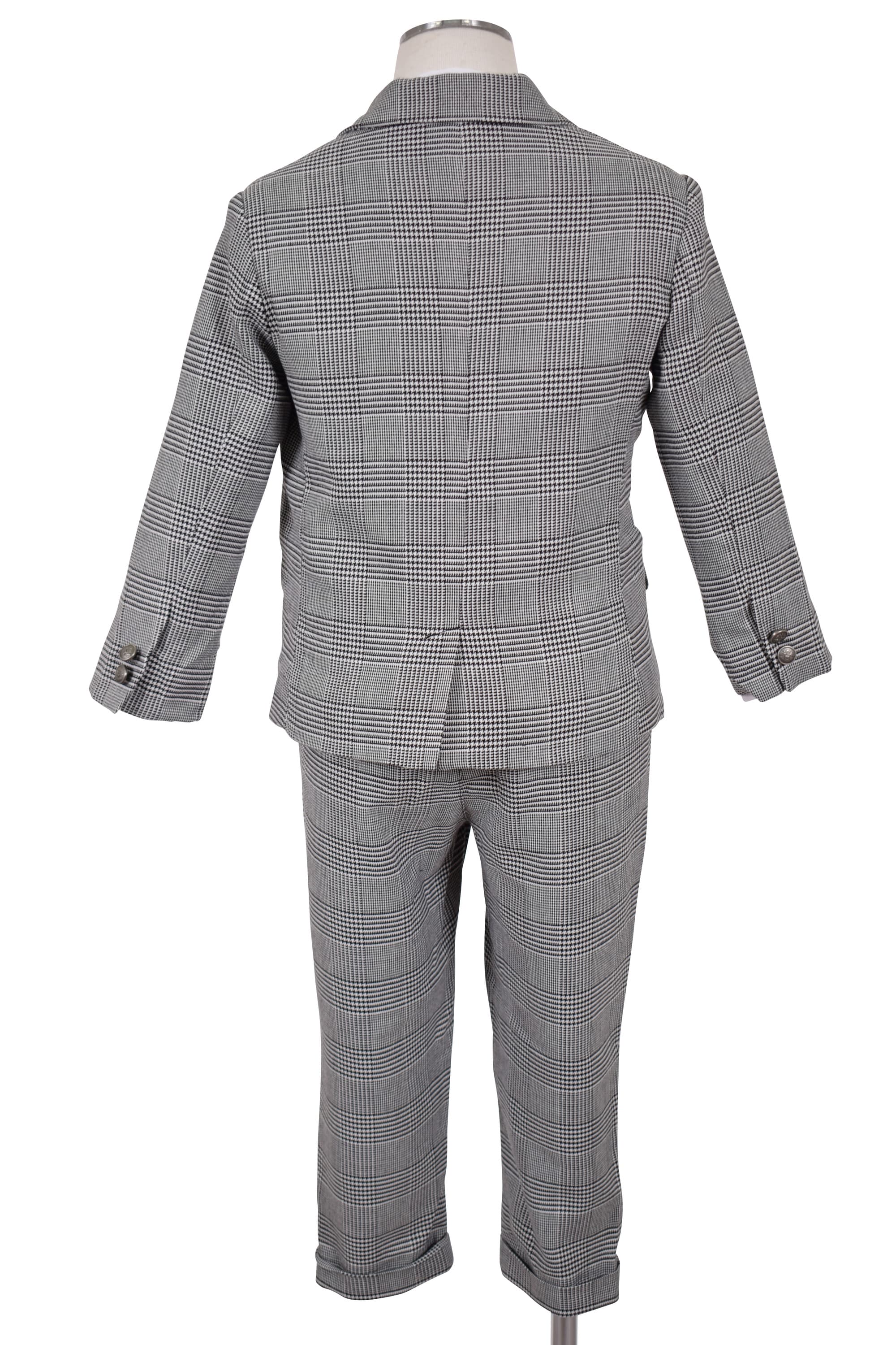 グレンチェック柄スーツセット