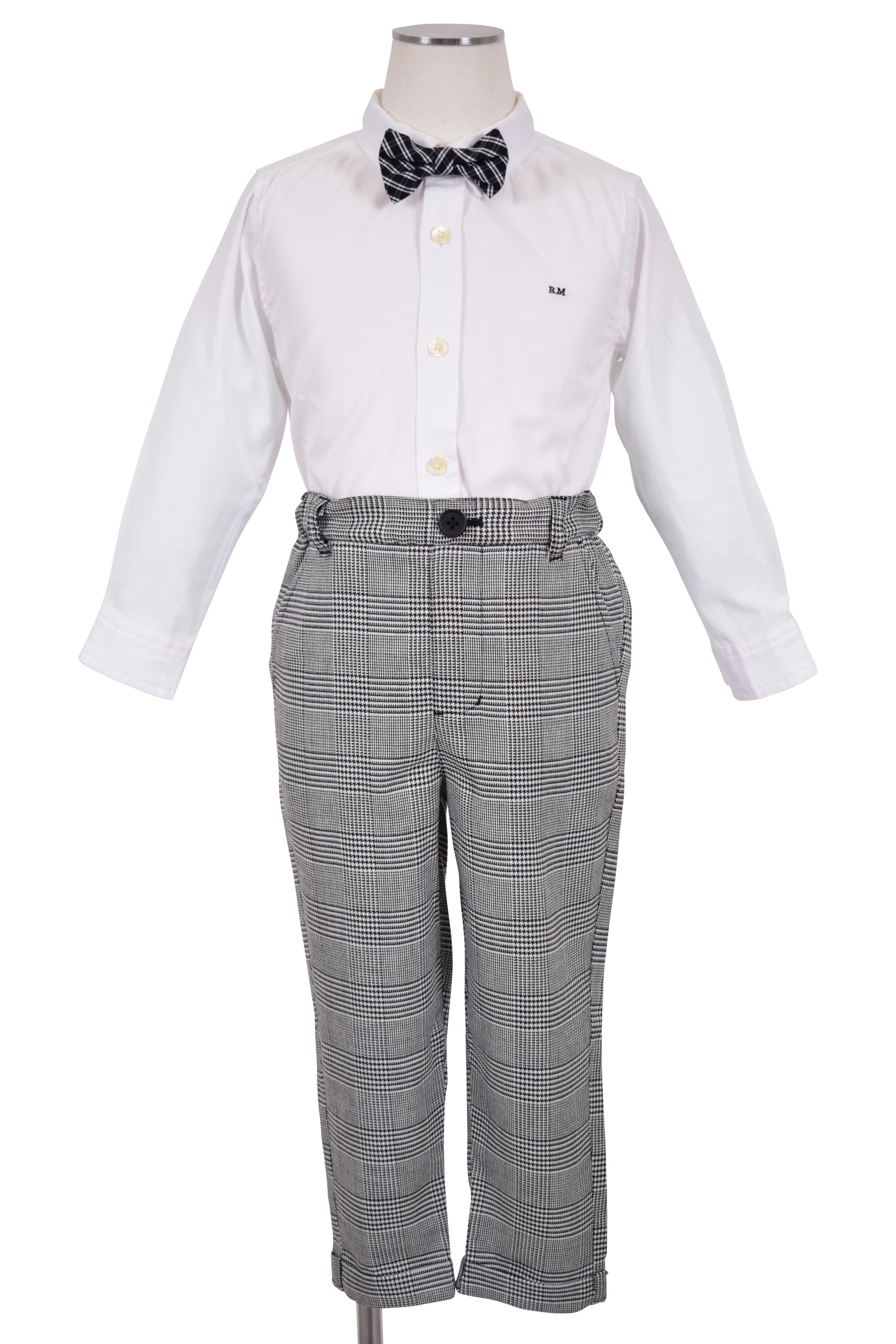 グレンチェック柄スーツセット