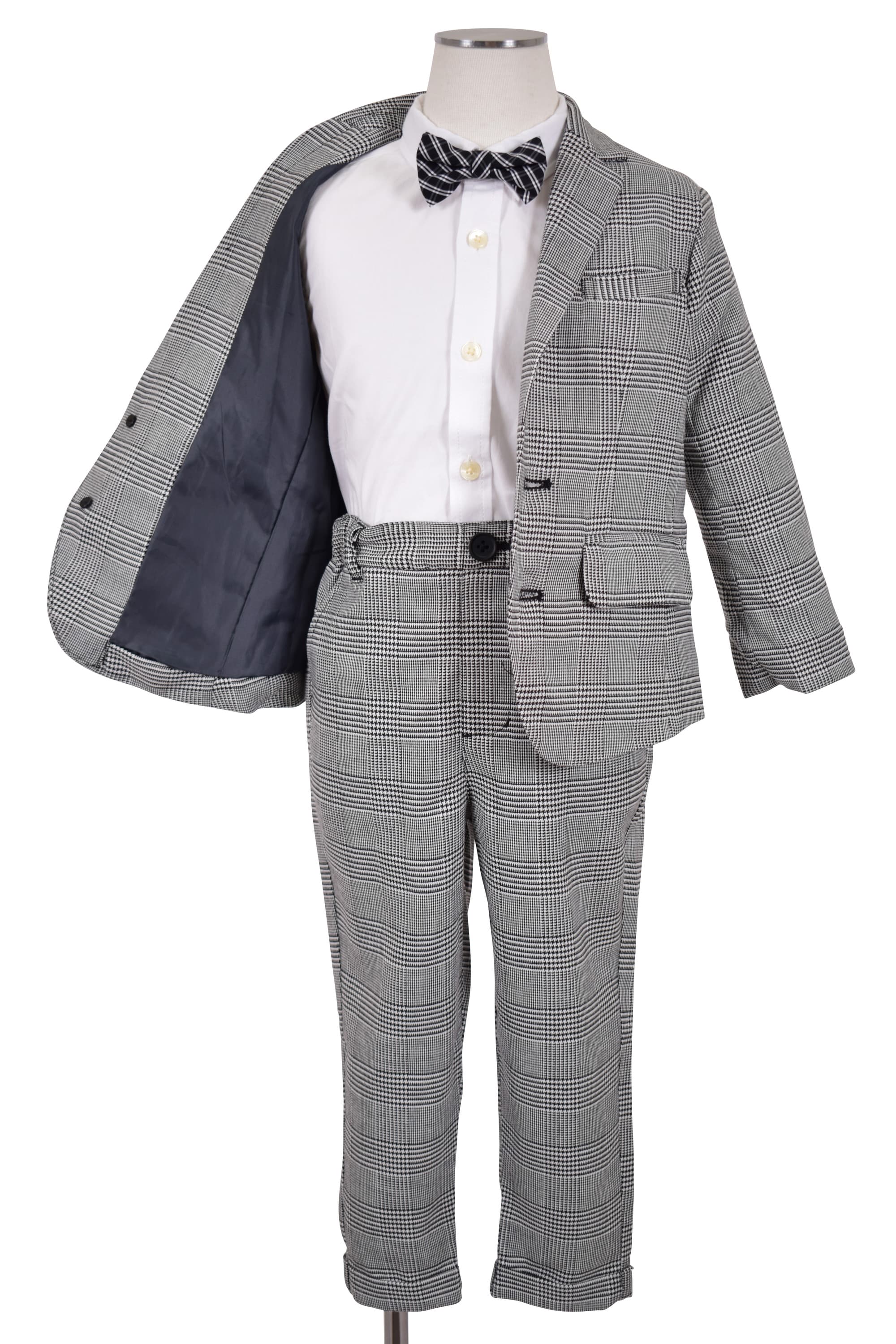 グレンチェック柄スーツセット