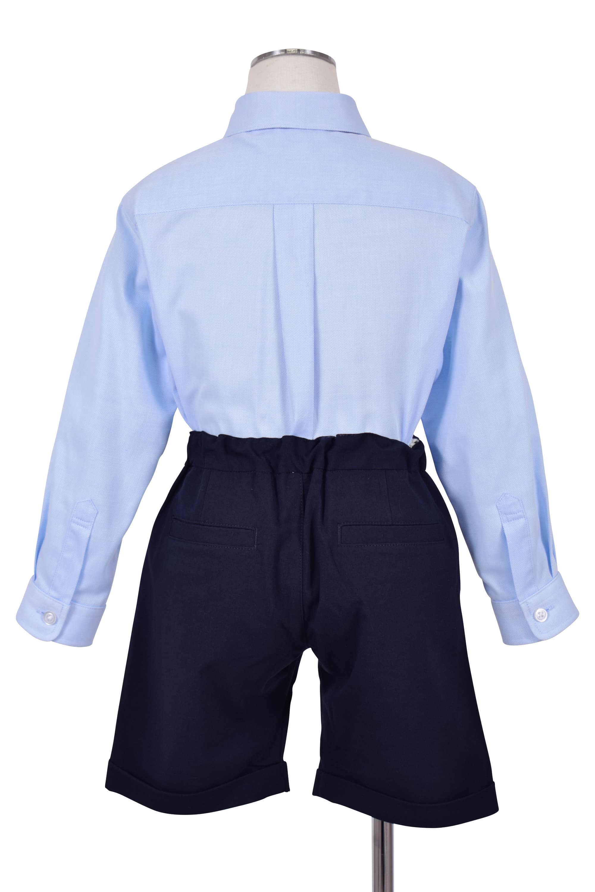 飛行機柄ネクタイ×ネイビースーツセット