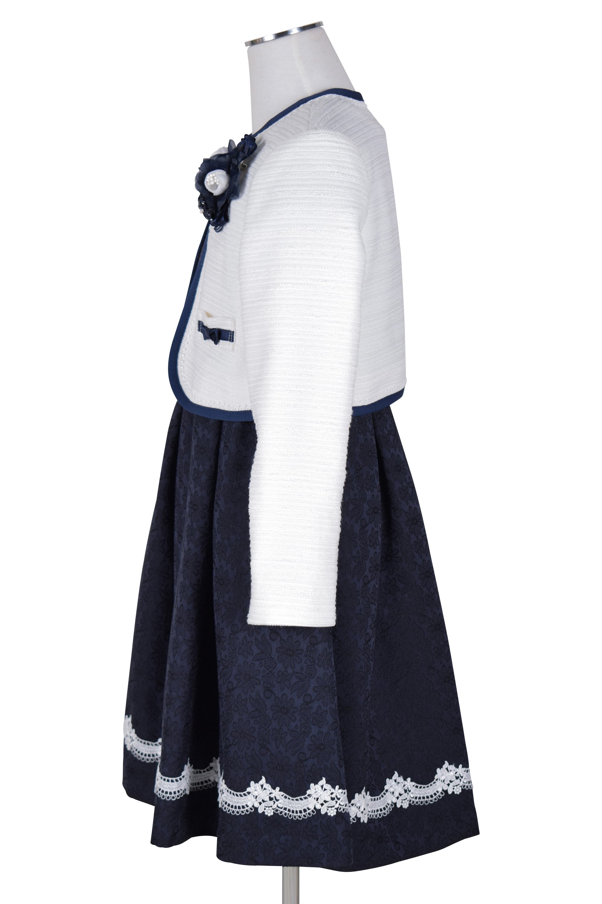 清楚ネイビー×ホワイトワンピースセット