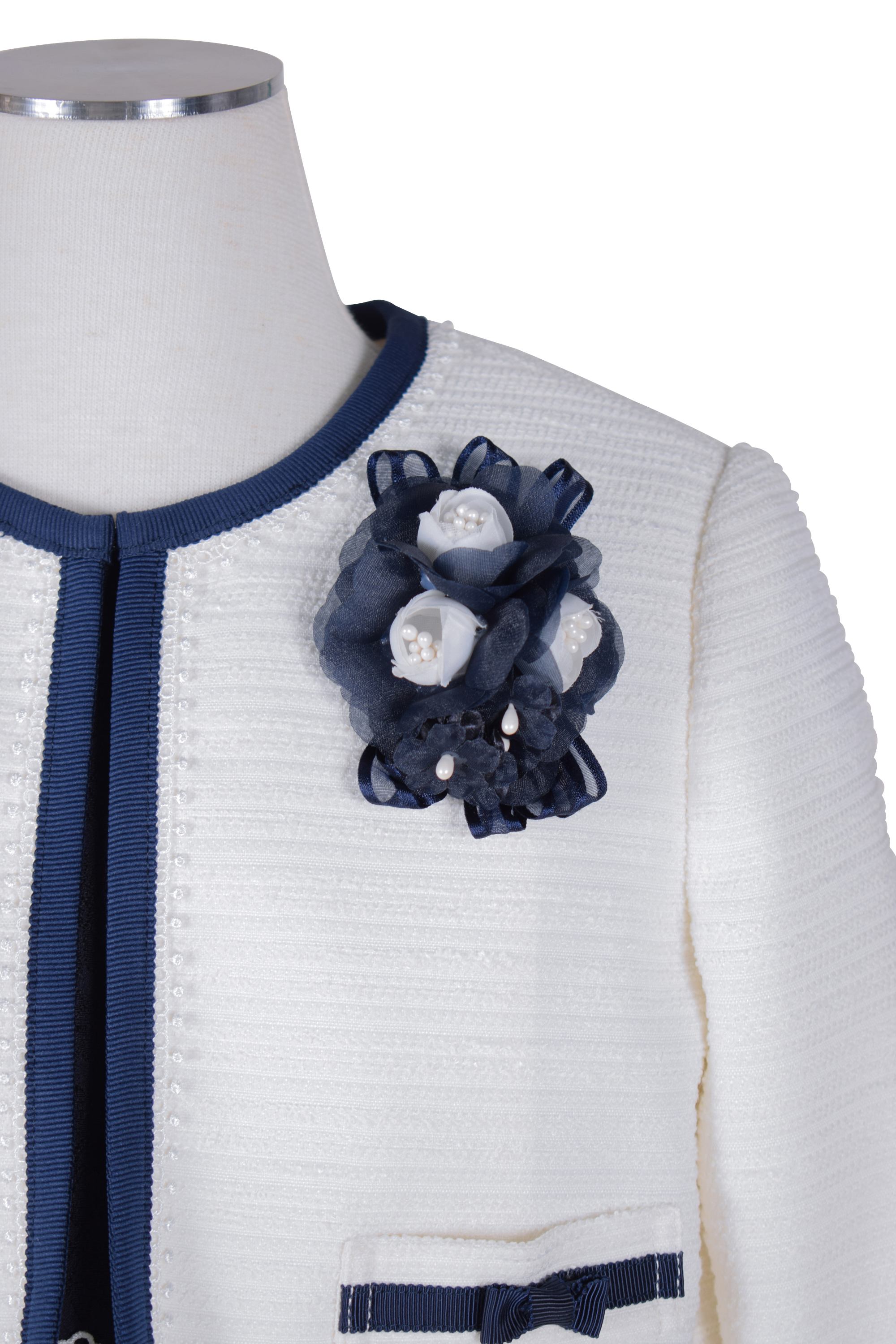 清楚ネイビー×ホワイトワンピースセット