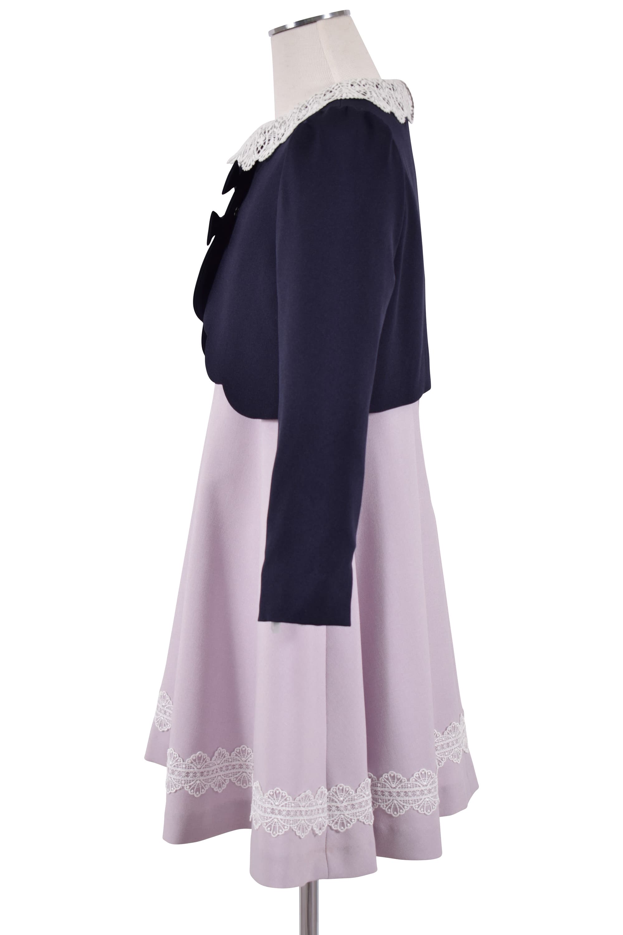 CHOPIN deux レース襟ラベンダーワンピースセット (115cm) を