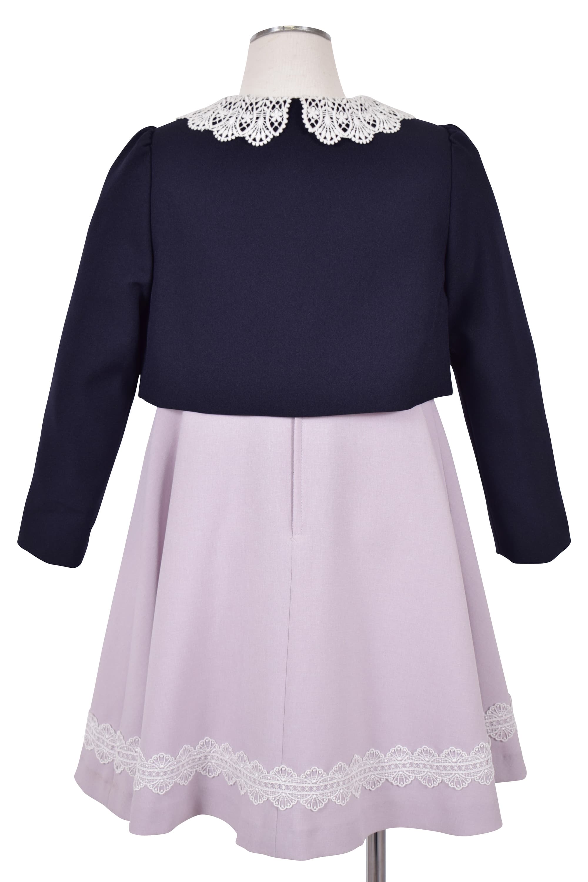 CHOPIN deux レース襟ラベンダーワンピースセット (115cm) を