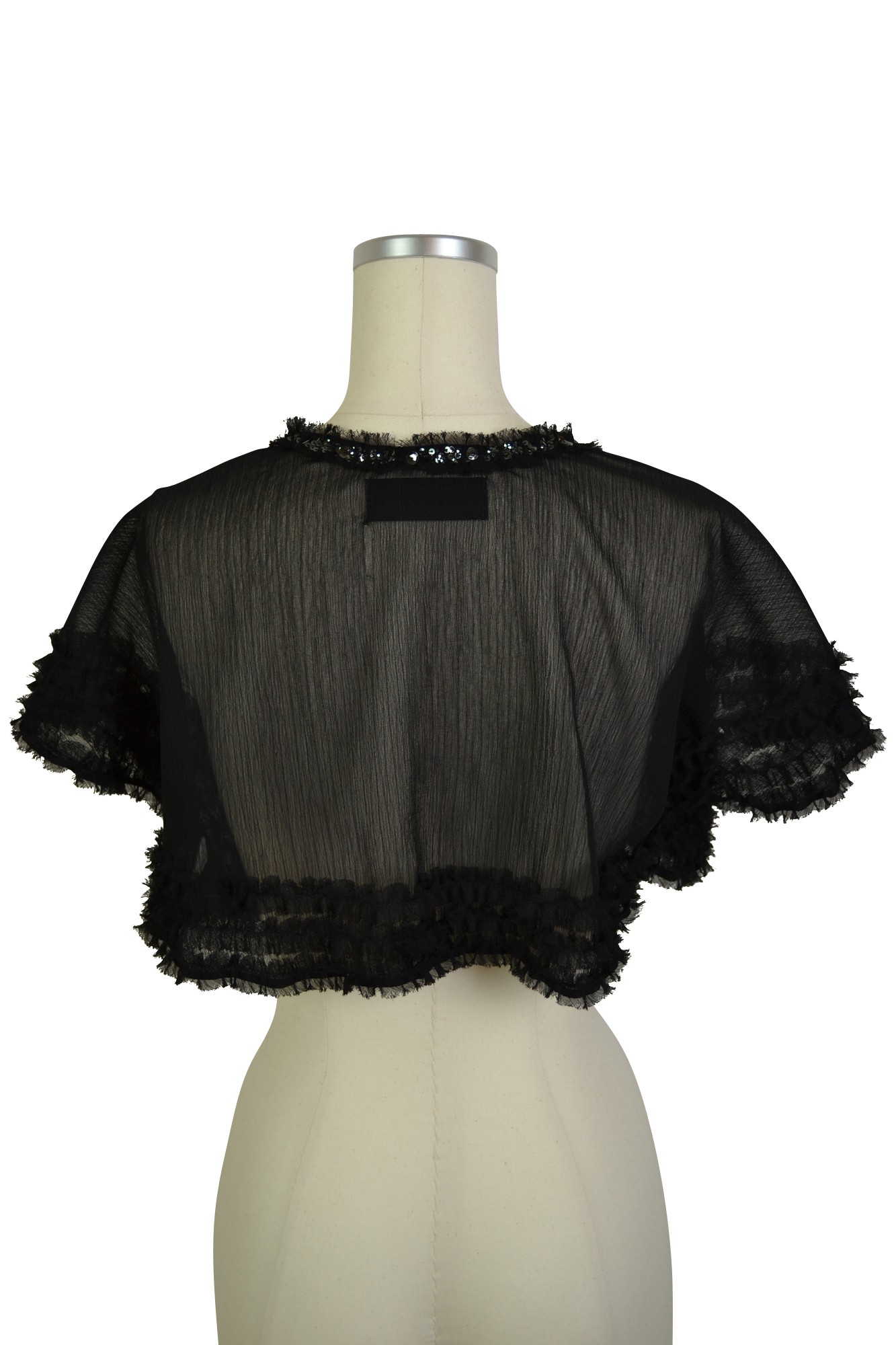 ミニ袖ブラックボレロ