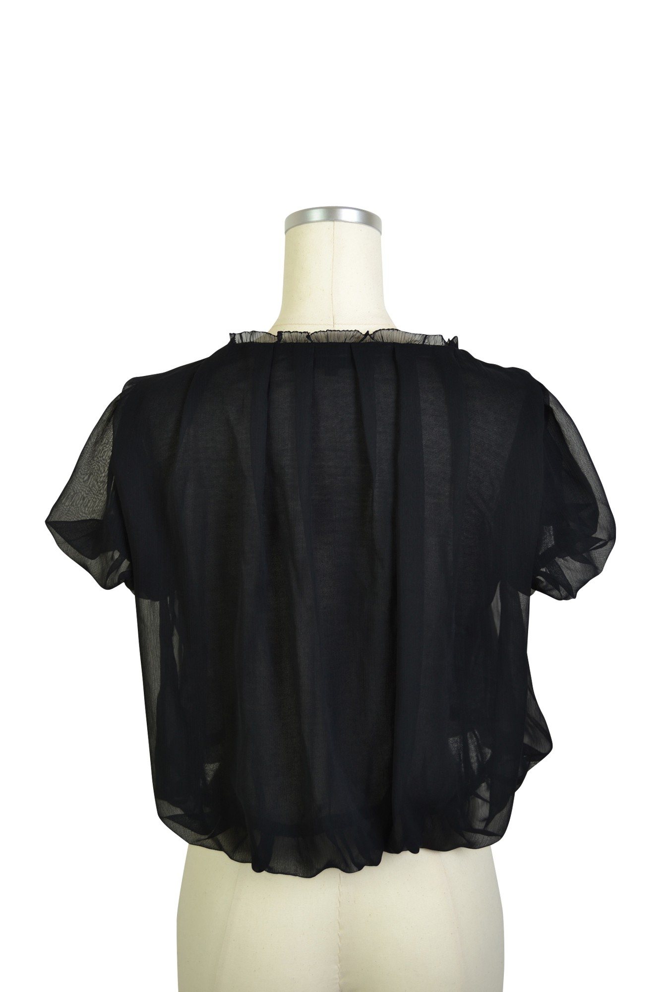 ブラックパフスリーブボレロ