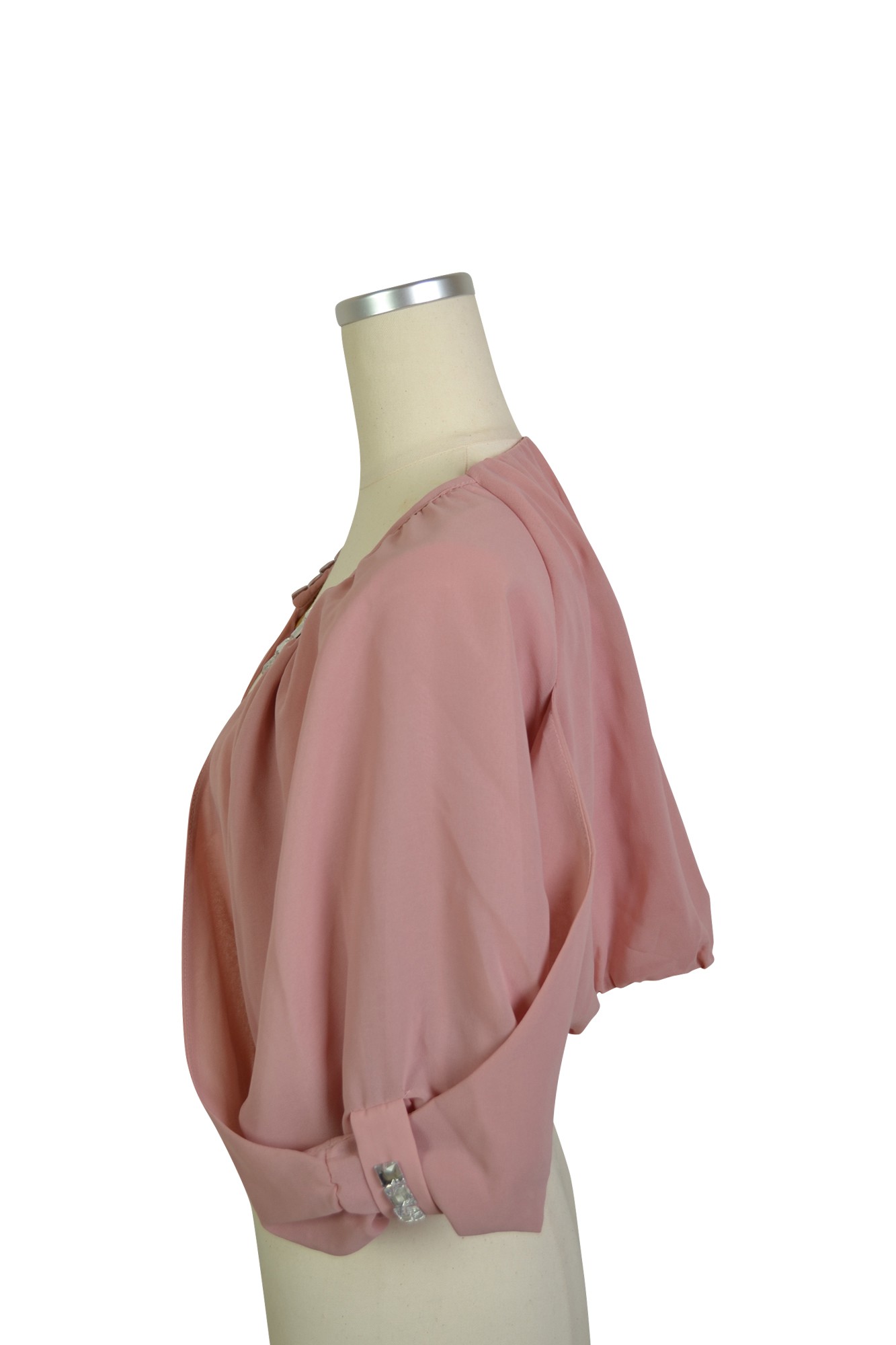 ピンクふんわりボレロ