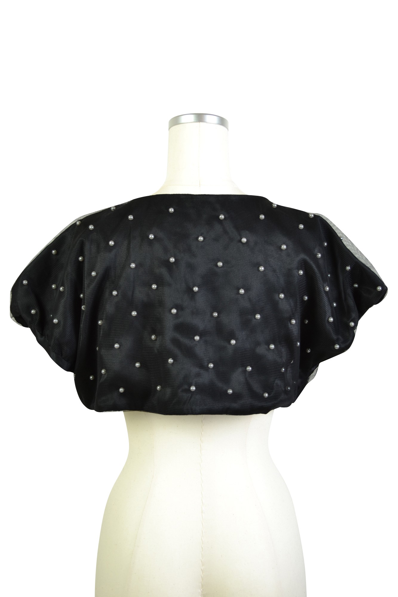 パールモチーフブラックボレロ