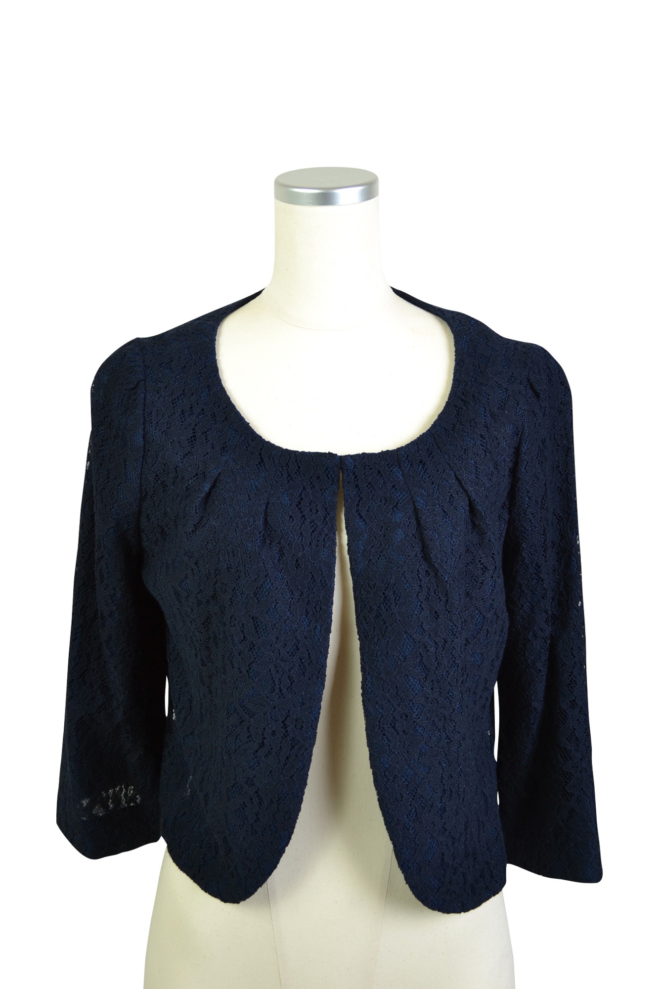 ネイビーレースボレロジャケット