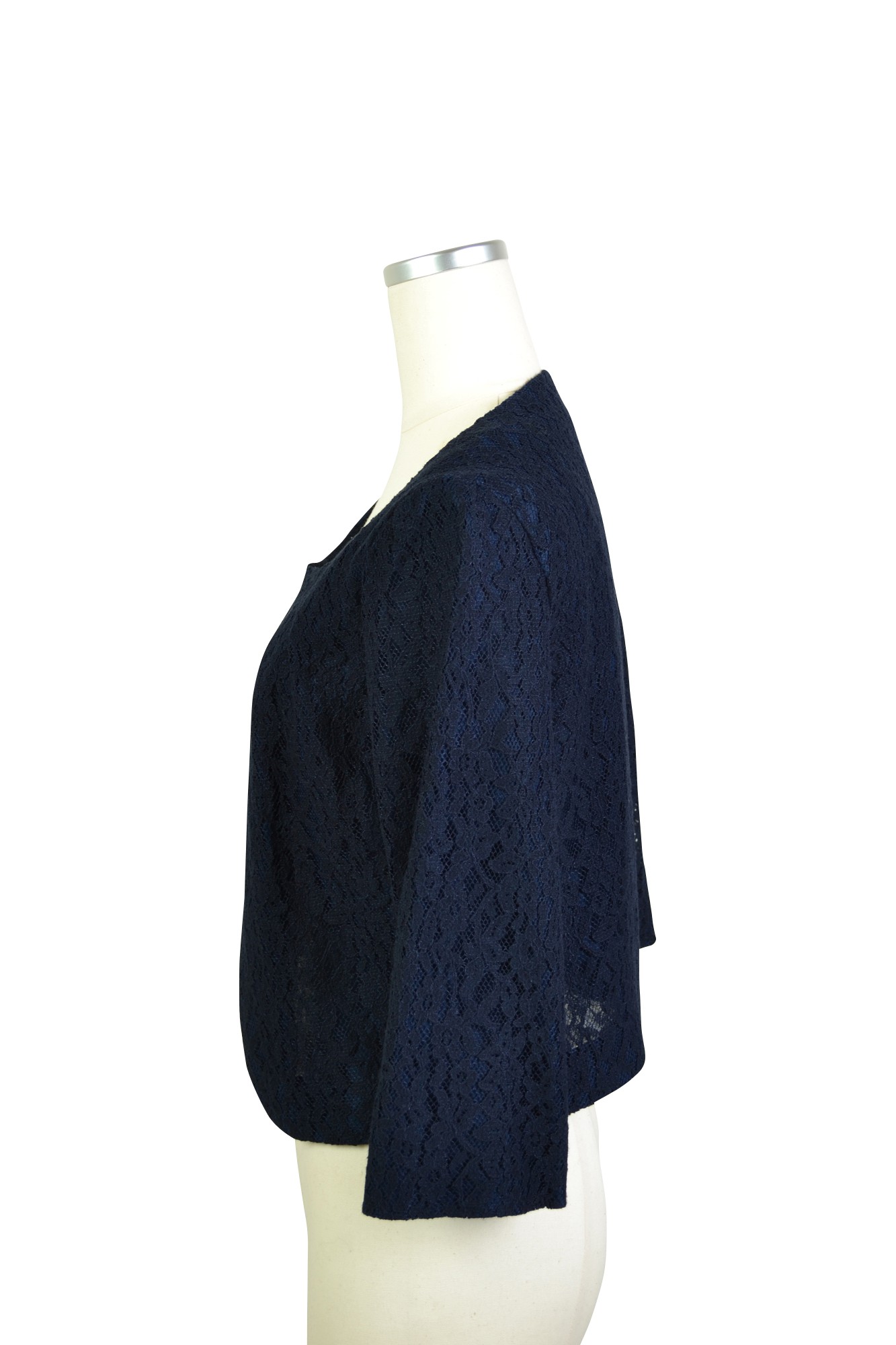 ネイビーレースボレロジャケット