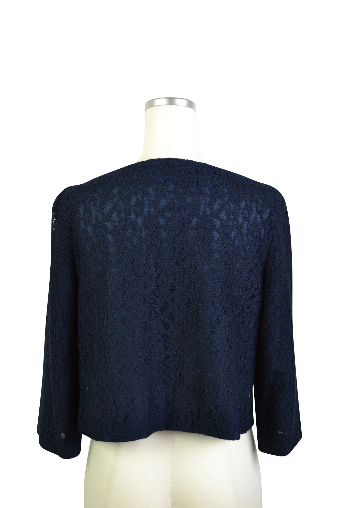 ネイビーレースボレロジャケット