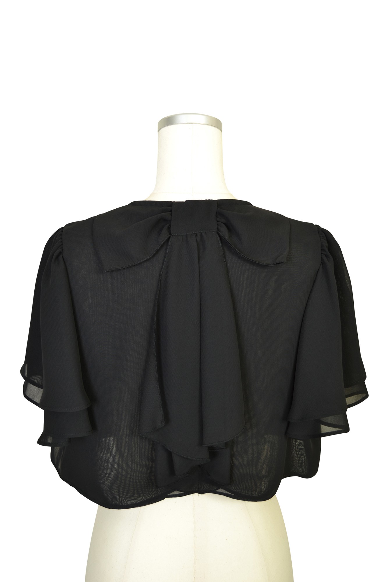 リボンモチーフブラックボレロ