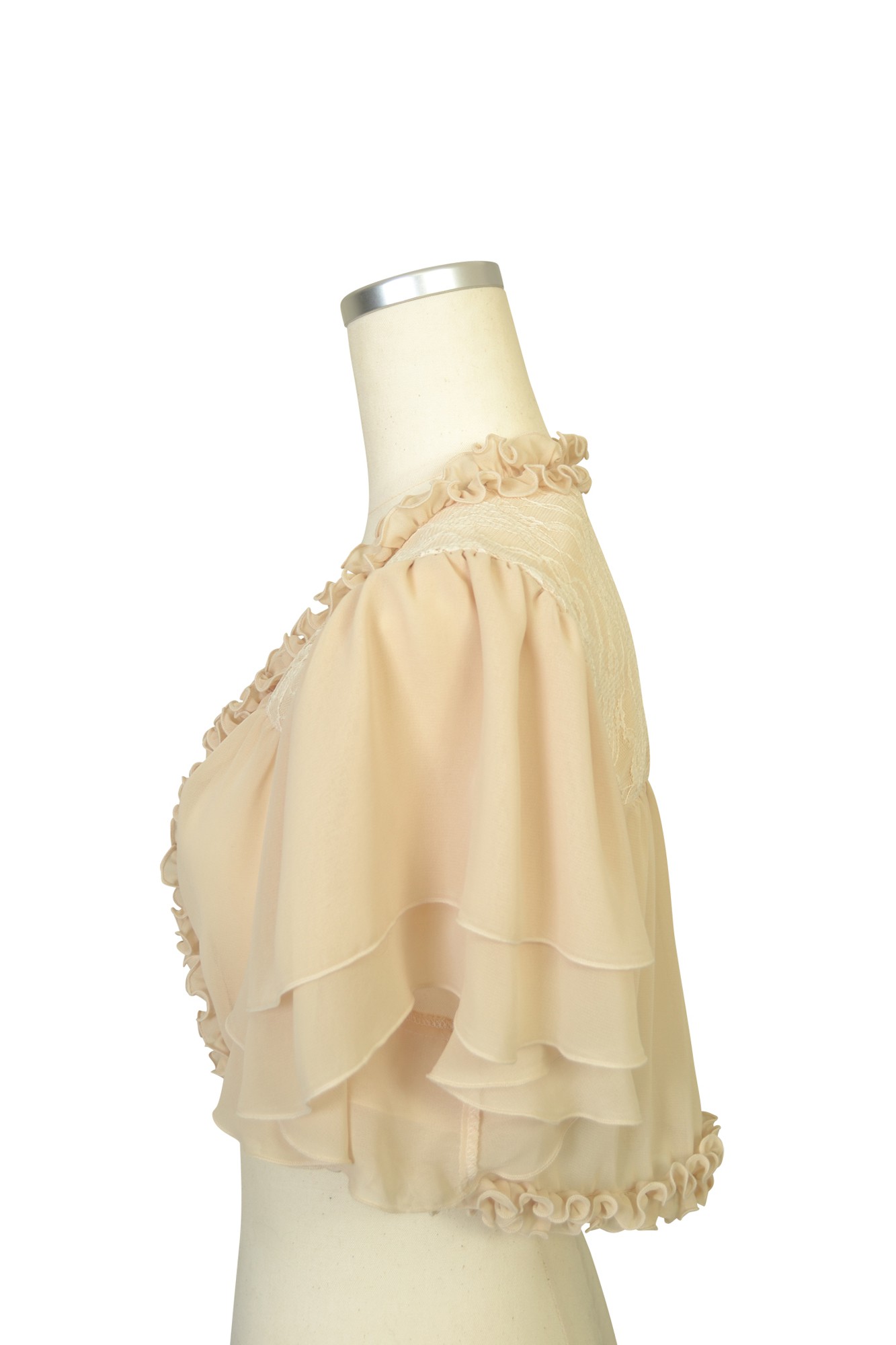 ベージュフレアボレロ