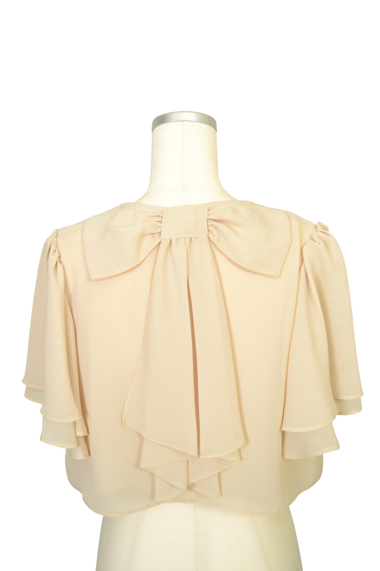 リボンモチーフアイボリーボレロ