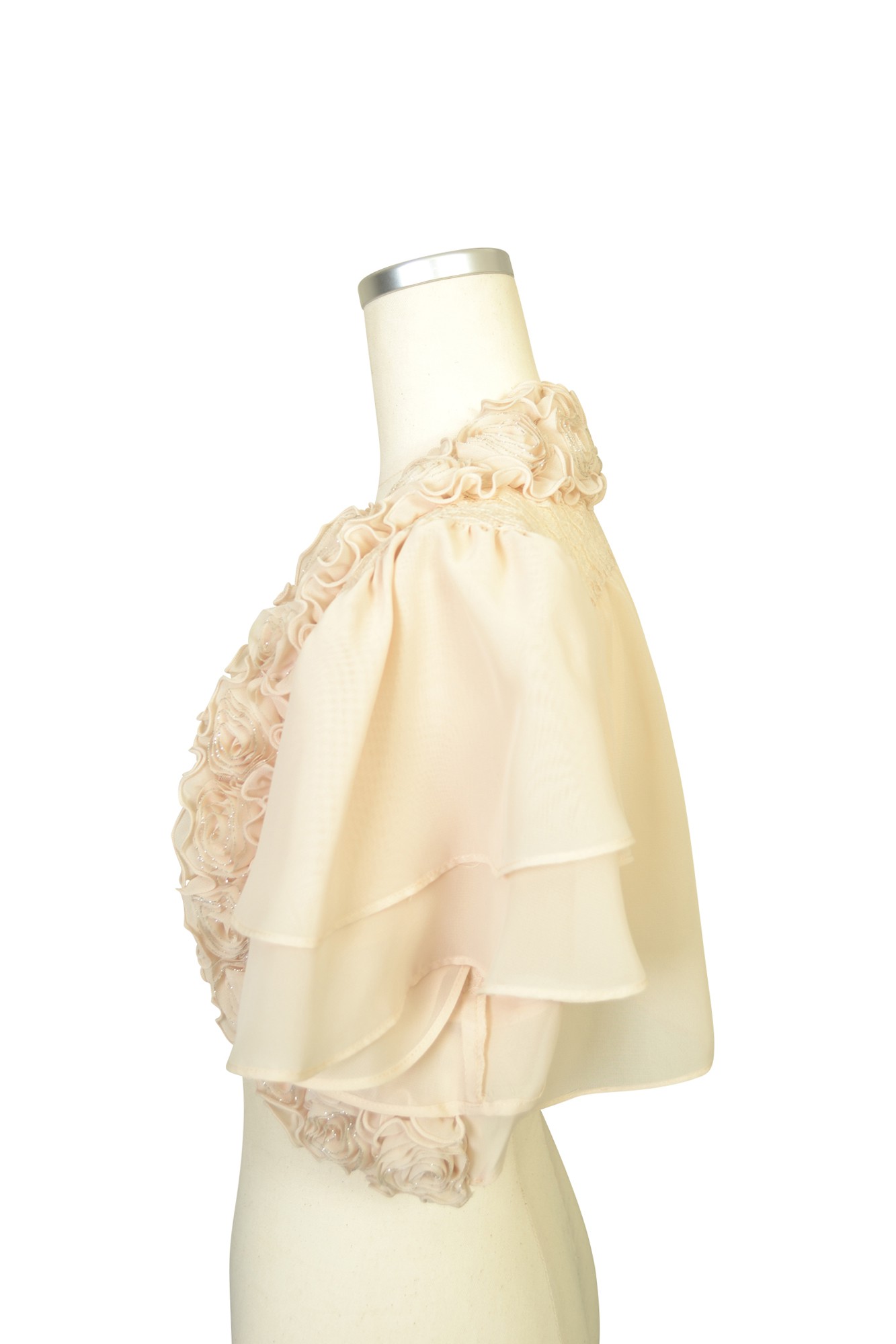 ローズフレアアイボリーボレロ