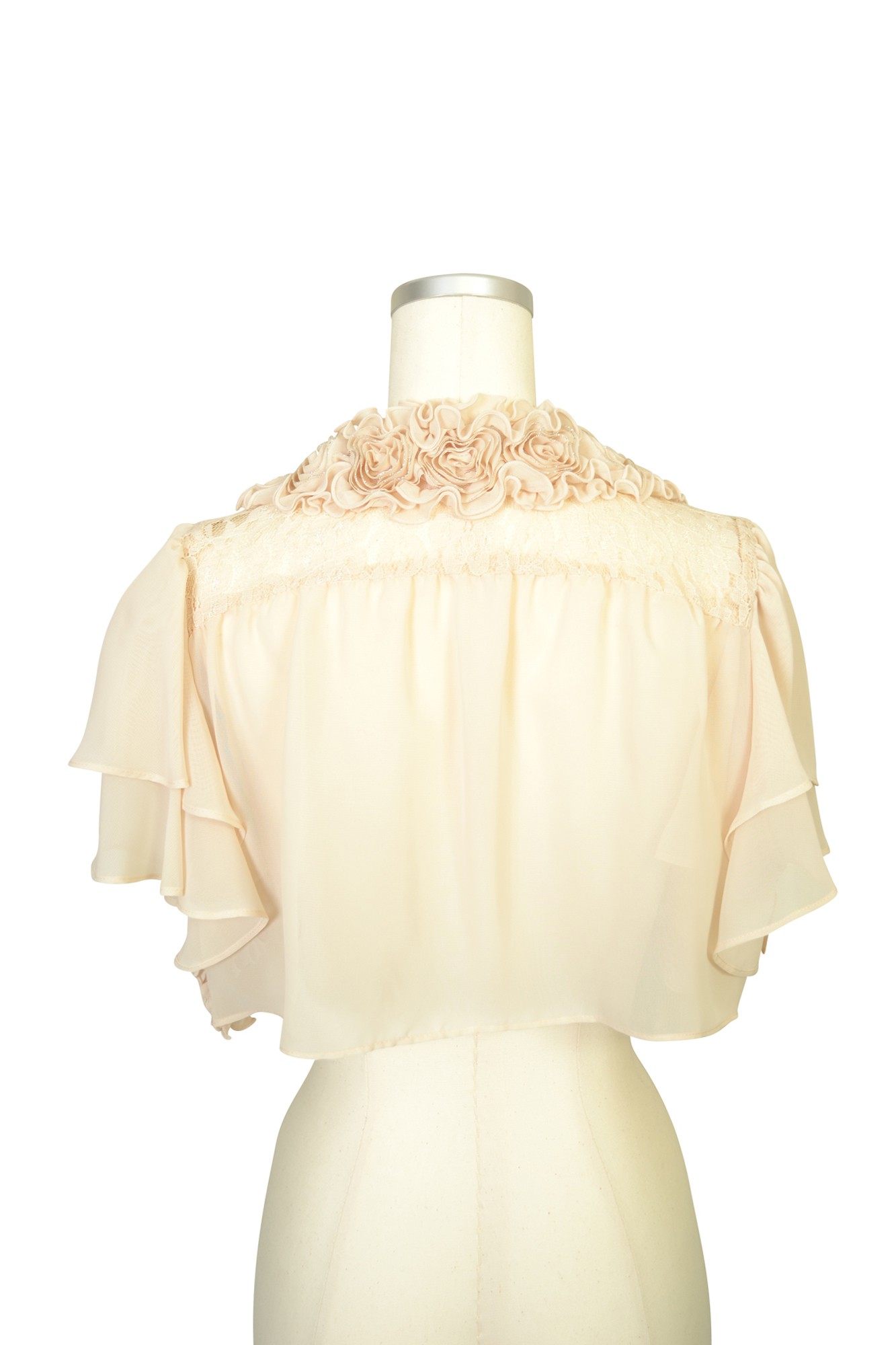 ローズフレアアイボリーボレロ